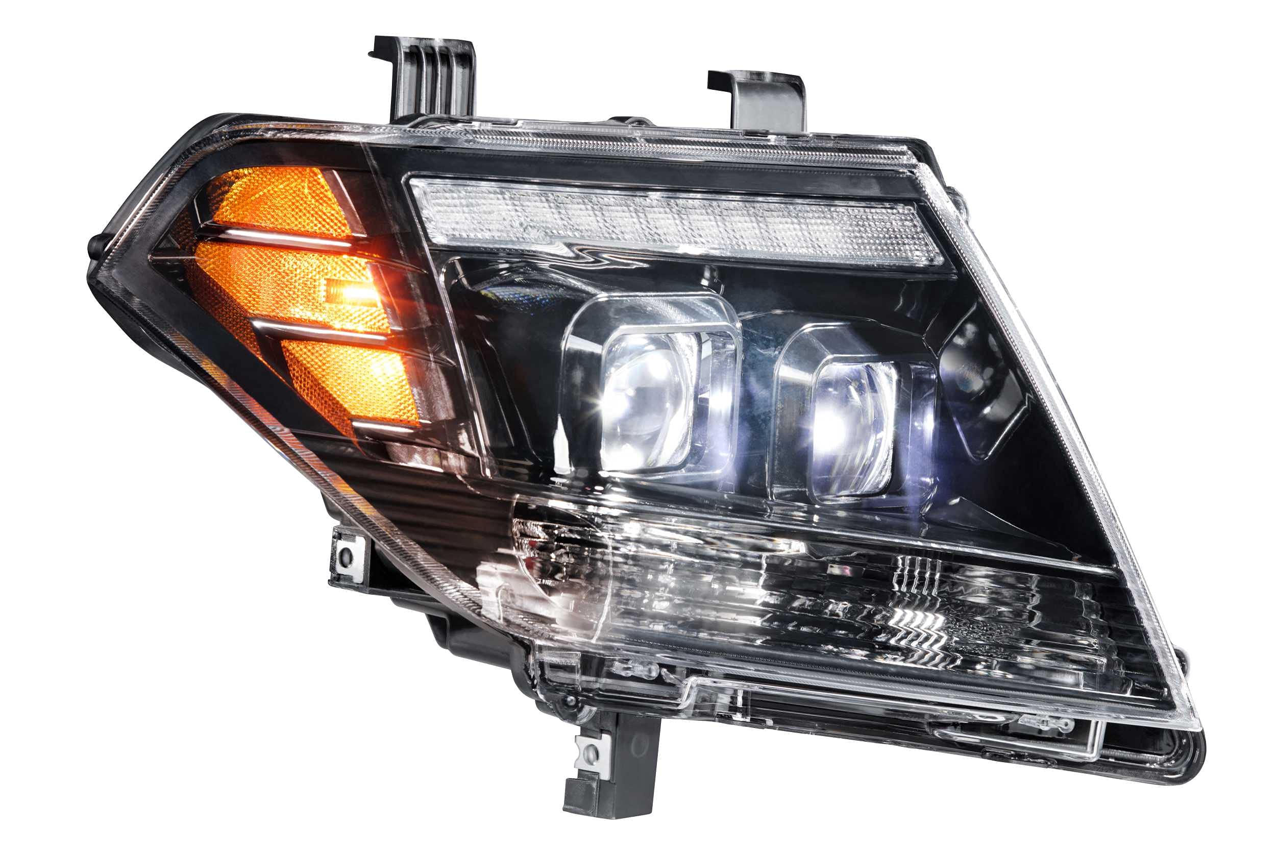 Morimoto XB LED Headlight Housing Upgrade, Fits 2009-2019 Nissan Frontier, Plug and Play Replacement, DOT Approved Assembly with LED Headlights (High/Low), DRLs, & UV Coated Lenses (1x LF475)
