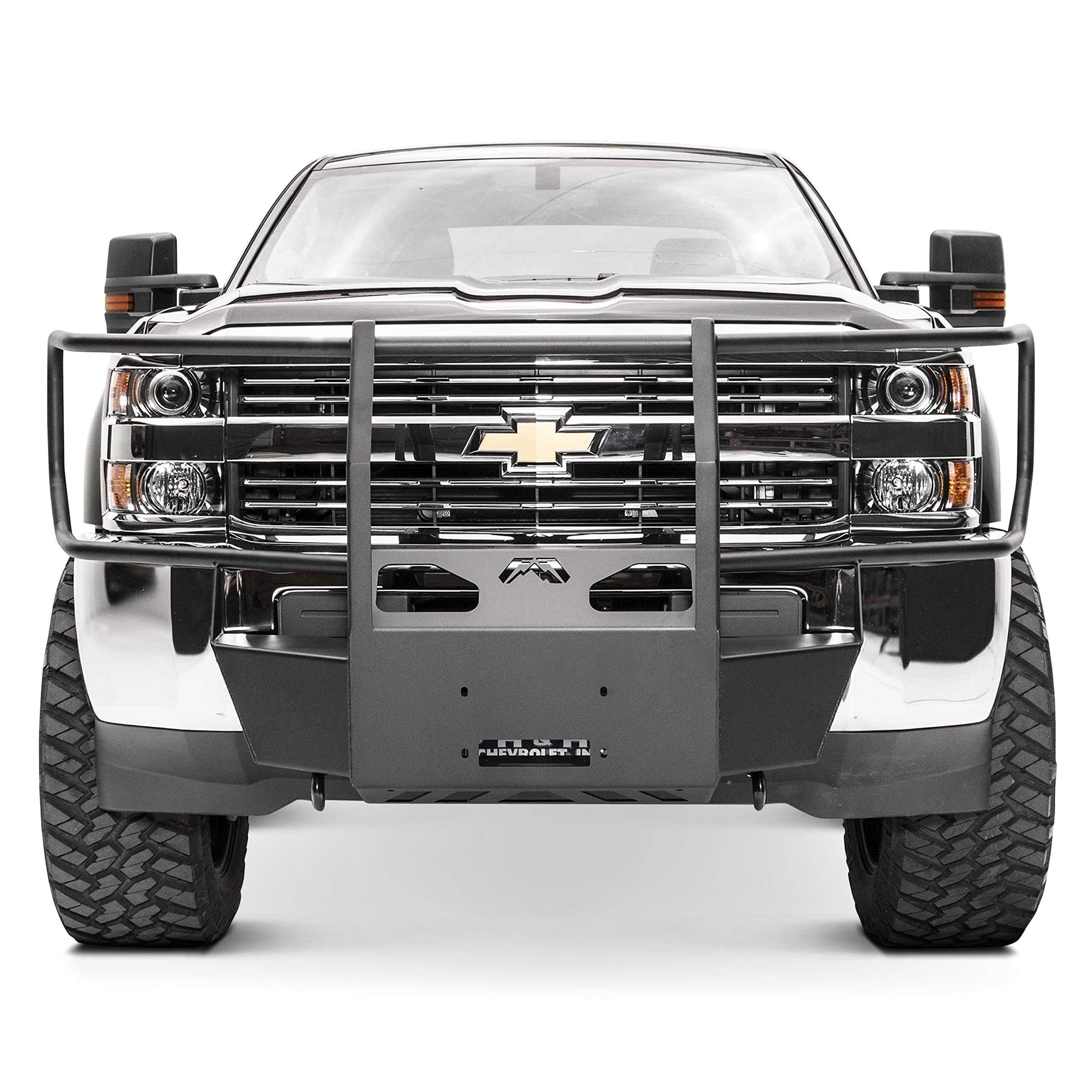 Fab Fours Full Grill Guard Winch Mount 2015-2018 Gmc/Chevy 2500-3500