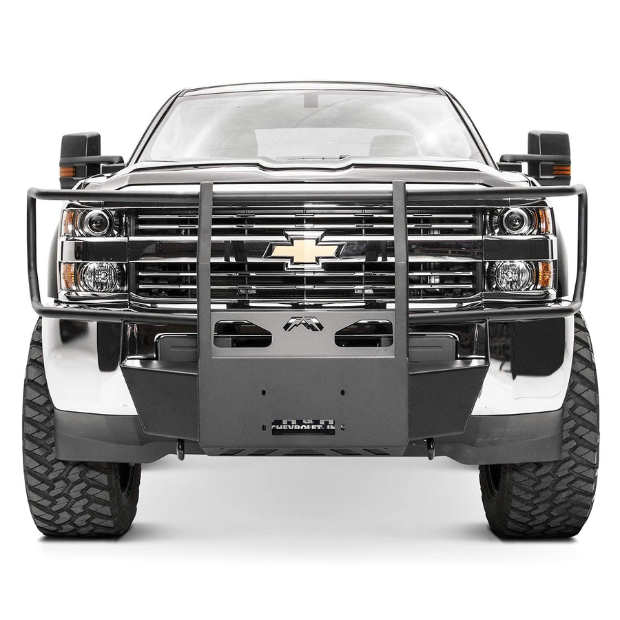 Fab Fours Full Grill Guard Winch Mount 2015-2018 Gmc/Chevy 2500-3500