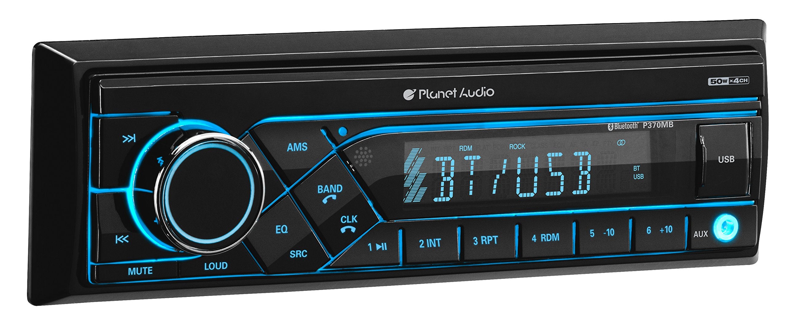 P370MB Planet Audio Car Receiver - Bluetooth / MP3 / USB, AM/FM Radio, (No CD/DVD)