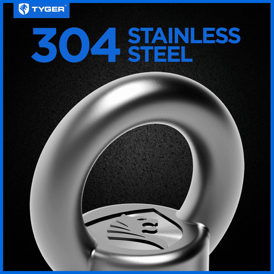 Adventure Kit Tyger Auto Add-on Eyelet Bolts | Accessories for Tyger Roof Rack Series | 4 Sets Pack | 304 Stainless Steel