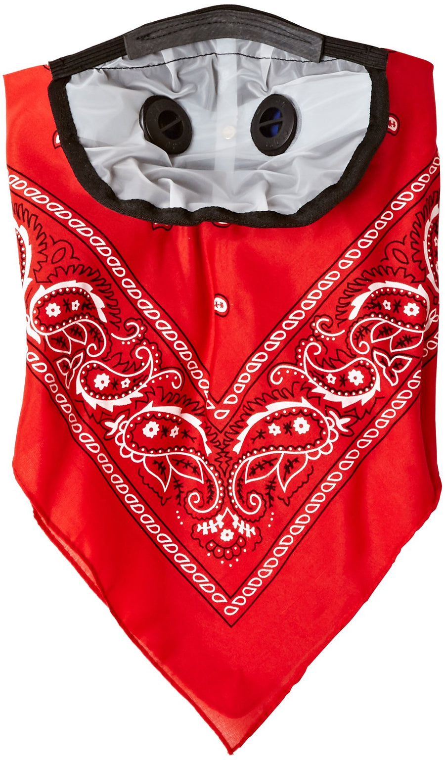 Bandana Style ATV TEK Dust Masks with Suspension Straps & 3D Nose Box - Red, XL