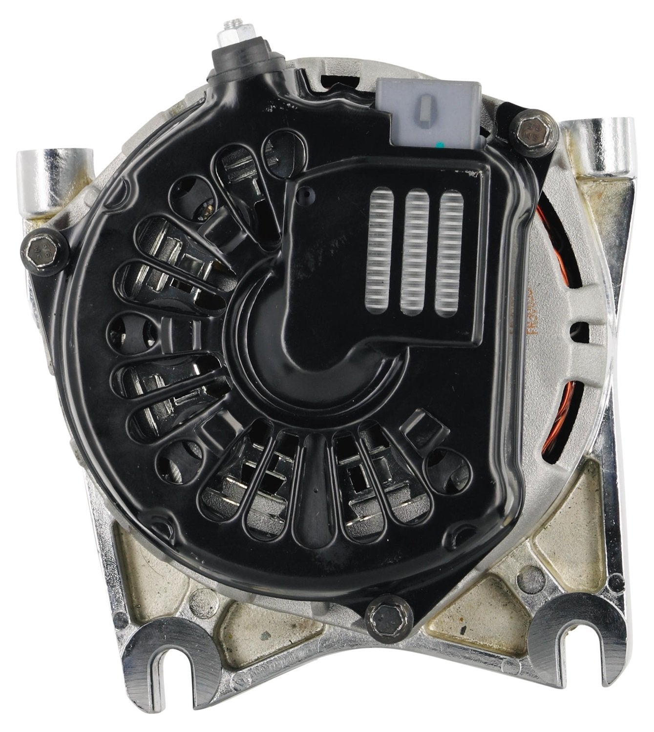 Alt Ford Powermaster 4G Chrome 200A 6 grv Pulley V MTG I-D-A VR