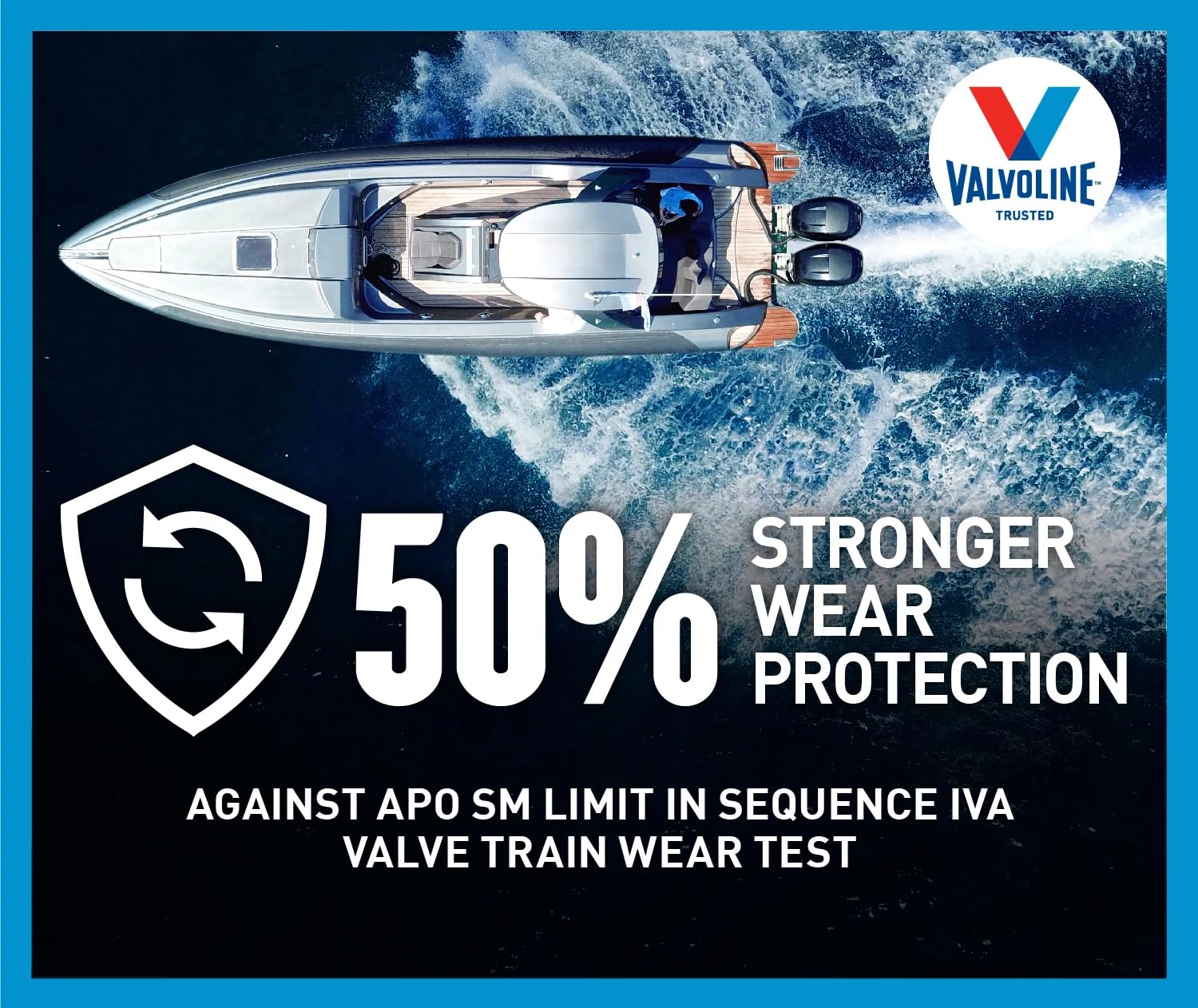 4-Stroke Valvoline Marine Full Synthetic Engine Oil 1 Quart (Pack of 6)
