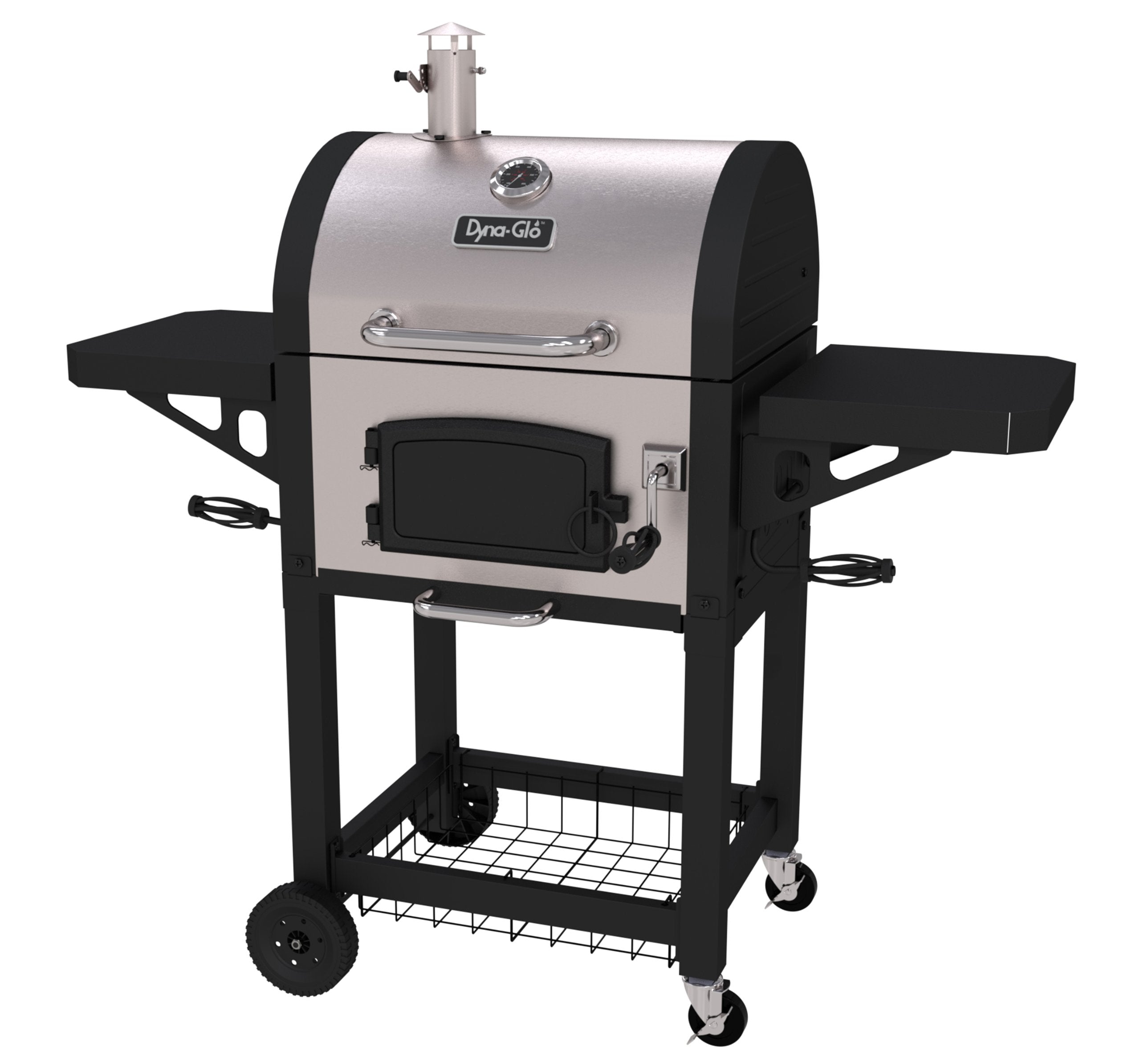 Dyna-Glo Heavy Duty DGN405SNC-D Stainless Charcoal Grill, Standard