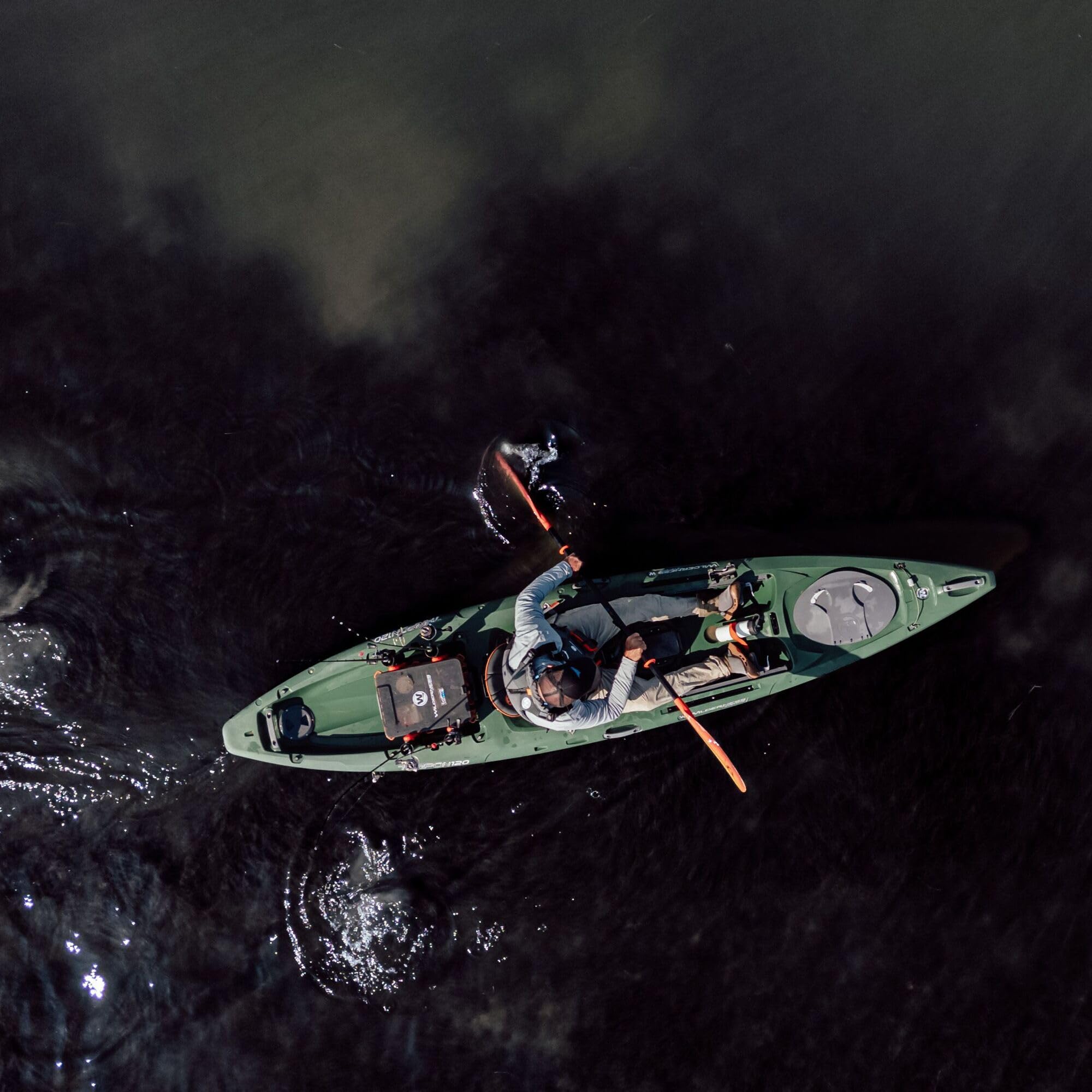 Tarpon 120 Wilderness Systems - Sit on Top Fishing Kayak - Premium Angler Kayak - Adjustable and Designed Seat - 12.3 ft - Forest Green