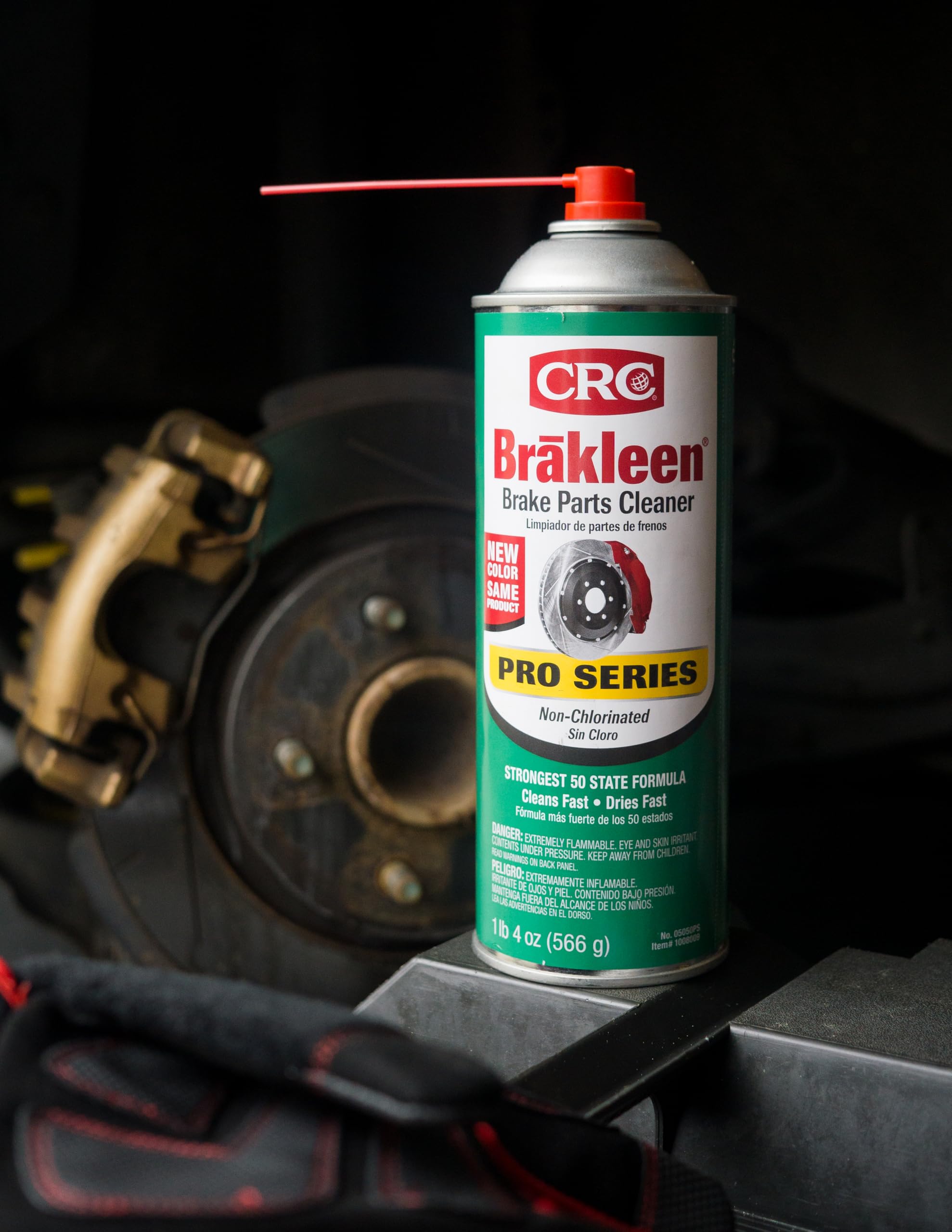 Brake Cleaner Spray CRC Brakleen 1003663 BPC Pro Series Non-Chlorinated 50 State Formula, 20 oz, [1 Pack]