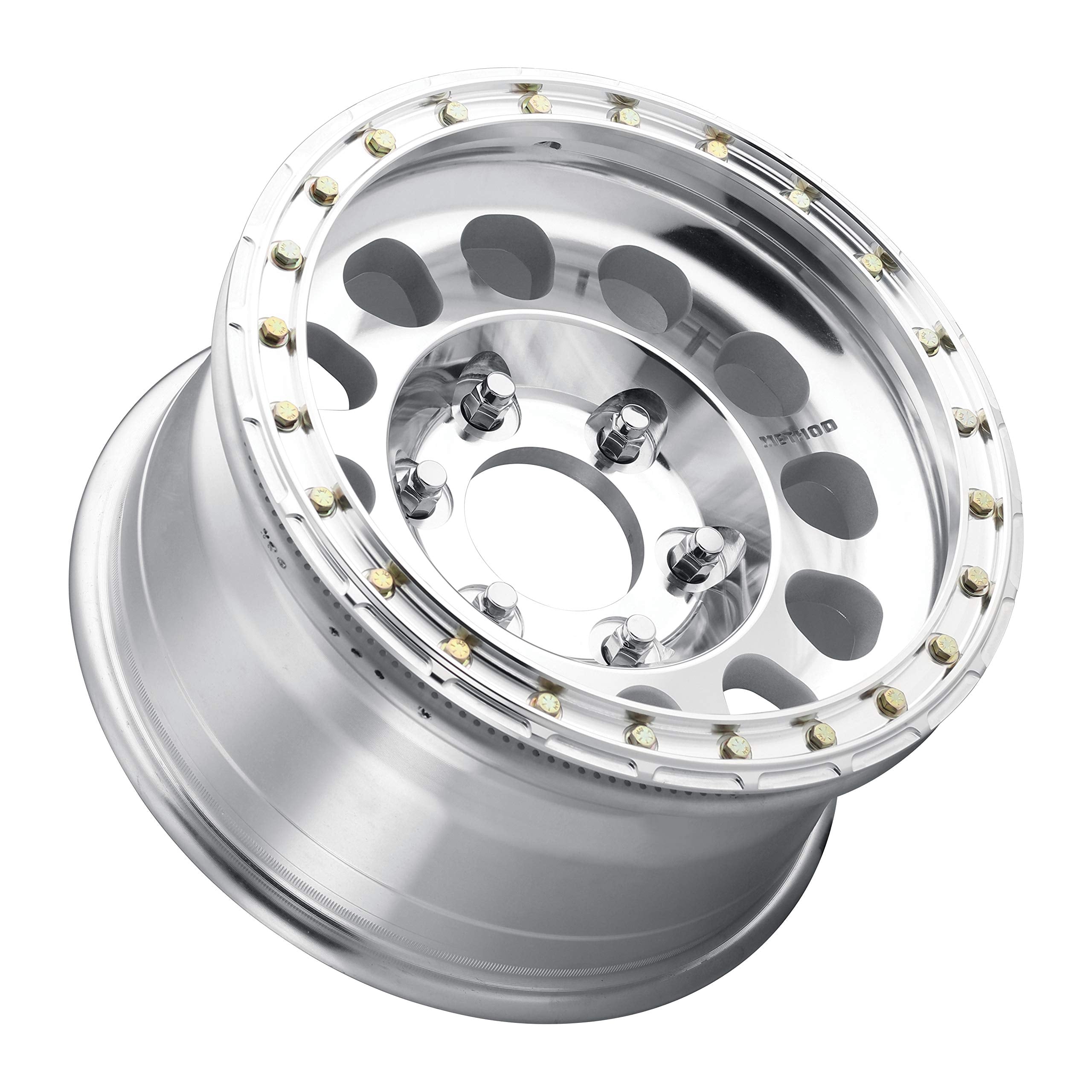 Raw Method Race Wheels 103 Machined Beadlock 17x9" 6x6.5", 25mm offset 6" Backspace, MR10379070325B