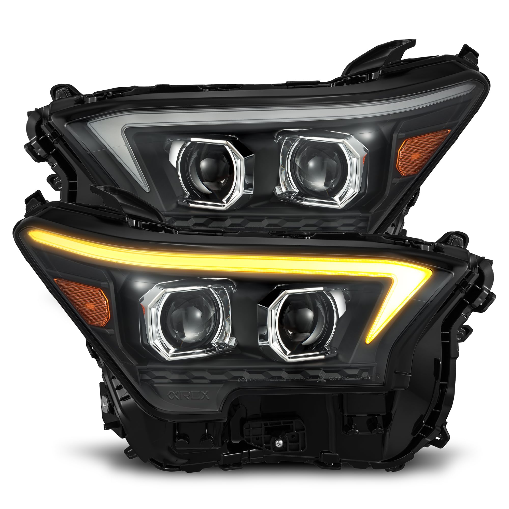LED Projector Headlights AlphaRex for 24-25 Tacoma /25-up 4Runner OG-Style LUXX-Series Black