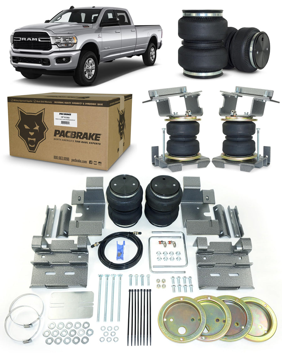 ALPHA HD Pacbrake HP10368 Air Spring Suspension Kit Compatible with Dodge Ram 3500 (2WD/4WD) 2019-2022