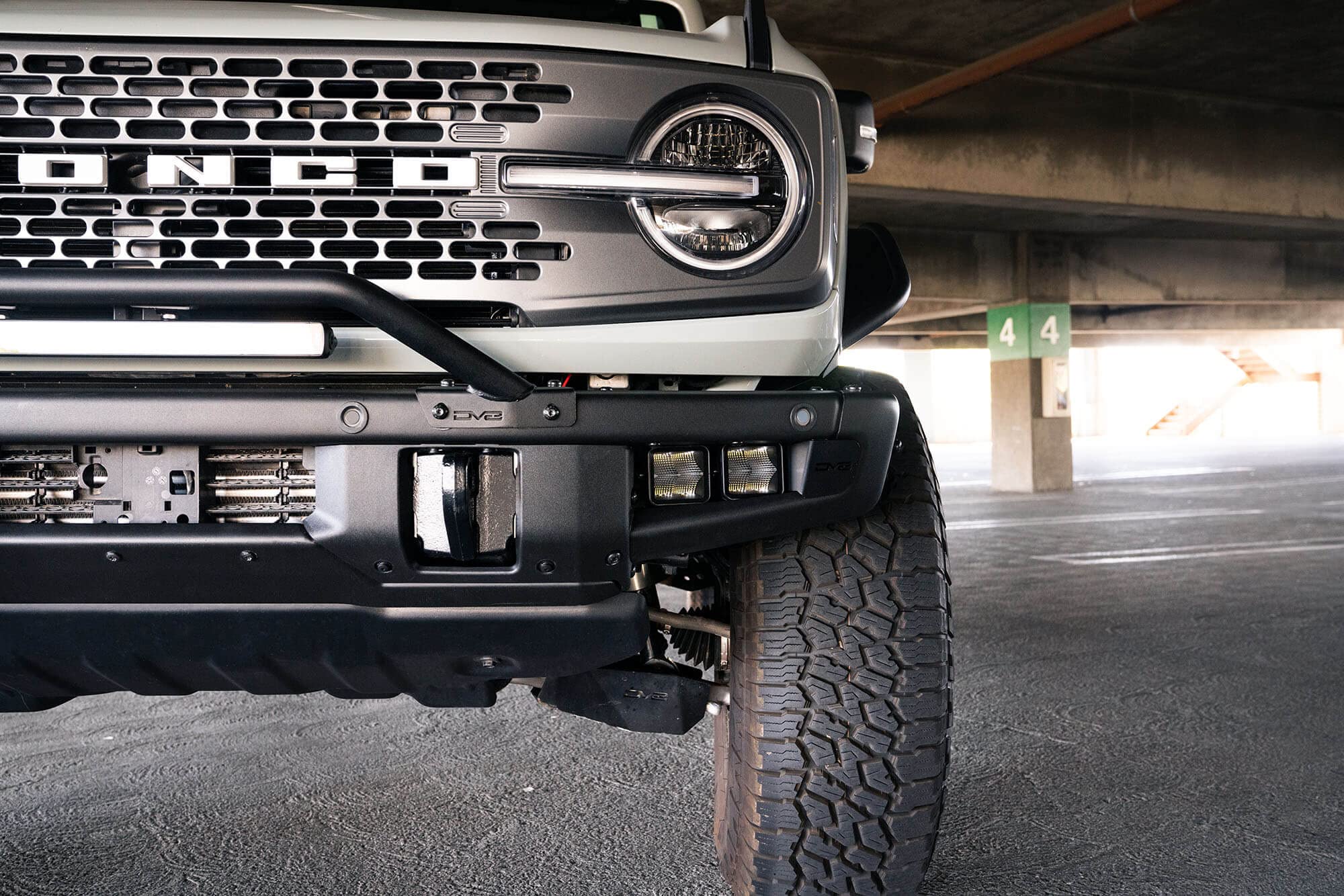 Fog Pocket Pod Light Mounts DV8 Offroad for 2021-2024 Ford Bronco | Fits Factory Modular Steel Bumper | Sold as a Pair | Fits 2 LED Light Pods per Side