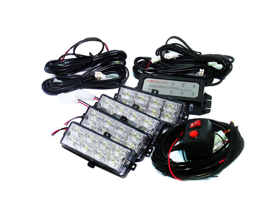 LED Strobe Light Kit Race Sport (RS-281-4LED-B/R)