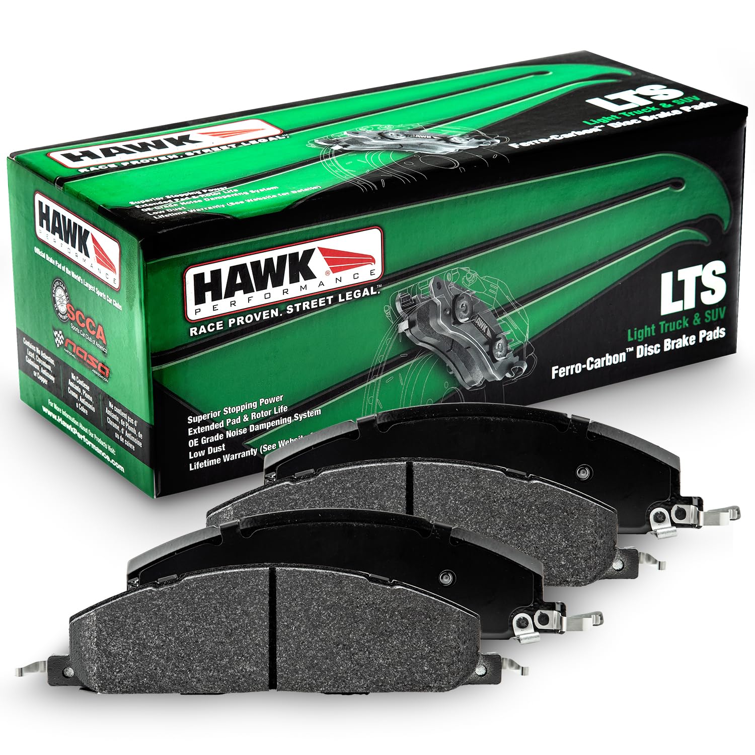 Hawk Performance LTS HB634Y.750 Light Truck and SUV Street Brake Pads