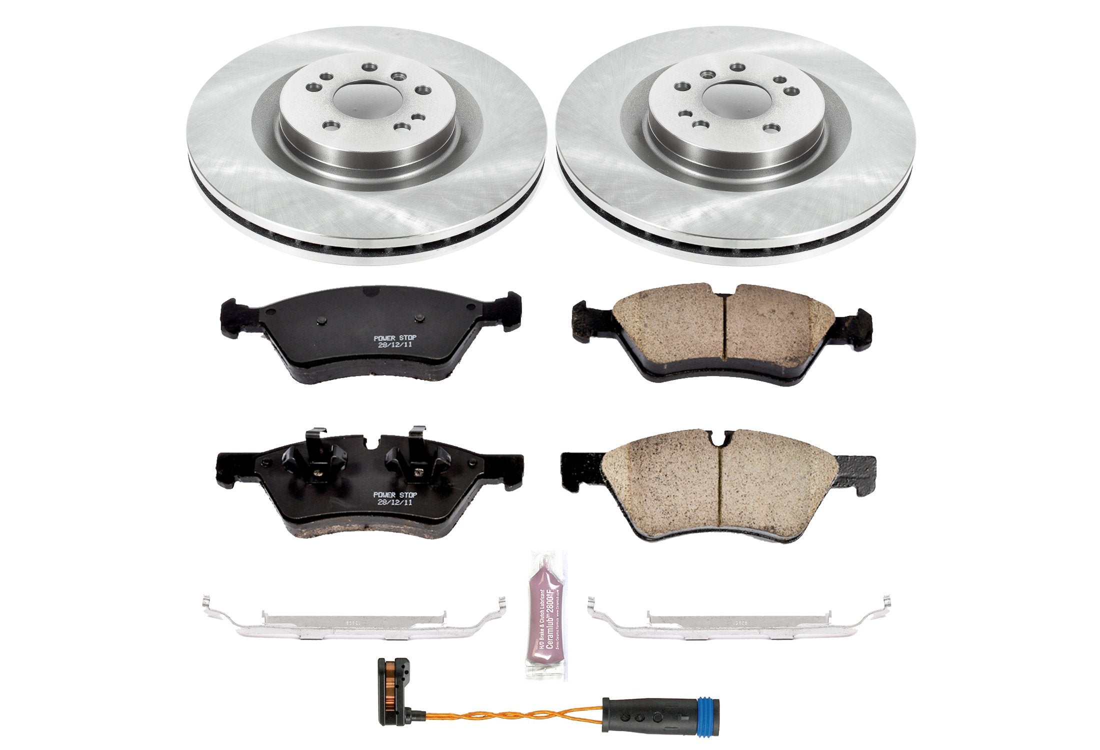 Power Stop Autospecialty KOE4640 Front Replacement Brake Kit-OE Brake Rotors & Ceramic Brake Pads