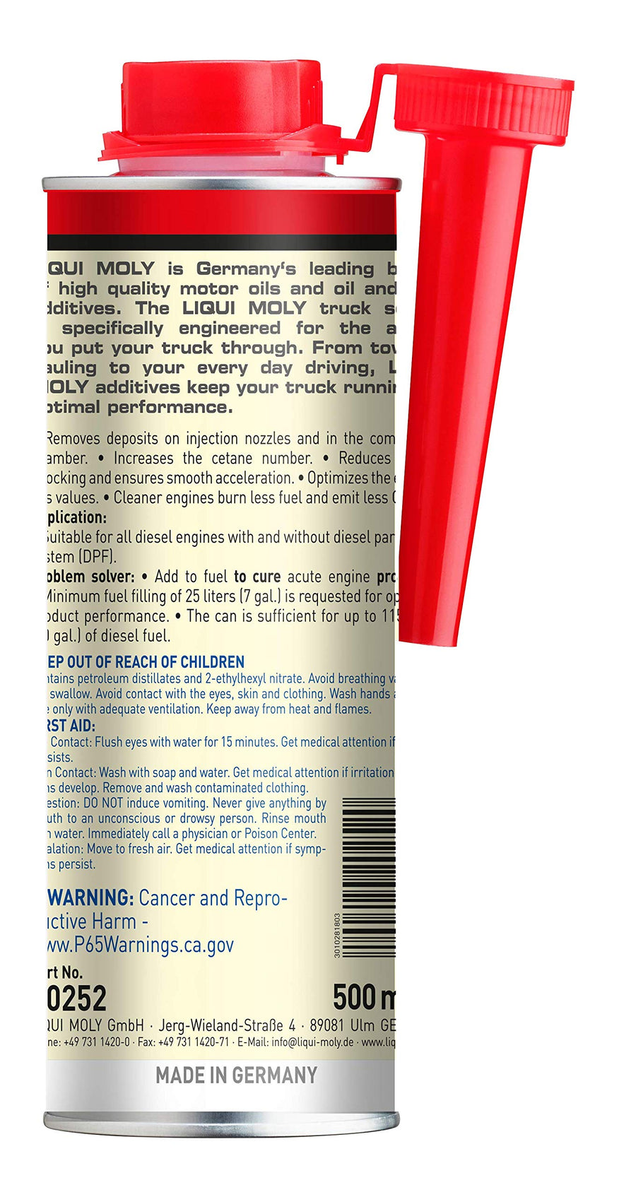 Liqui Moly Complete Truck Series Diesel System Cleaner, 16.90 Fl Oz (Pack of 1)