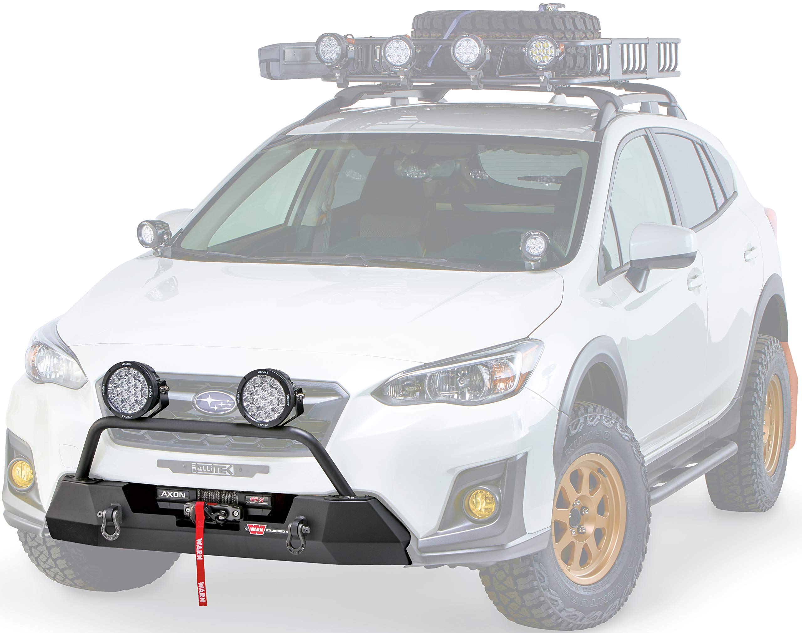 Semi-Hidden WARN 106221 Winch Mounting Kit, Fits: Subaru Crosstrek (2018-2020)