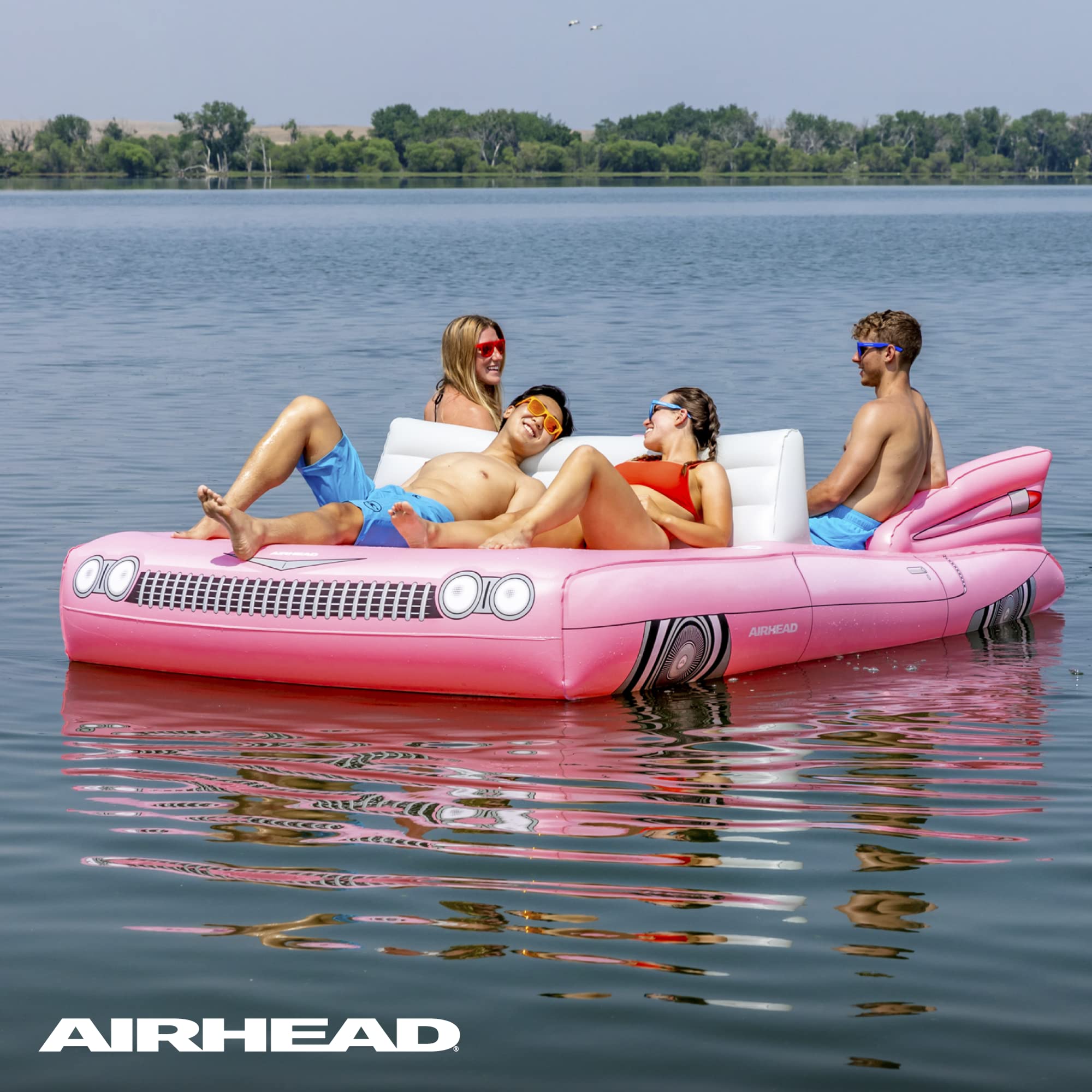 Airhead Lake Float Classic Cruiser, 1-8 Rider Car Lake Float