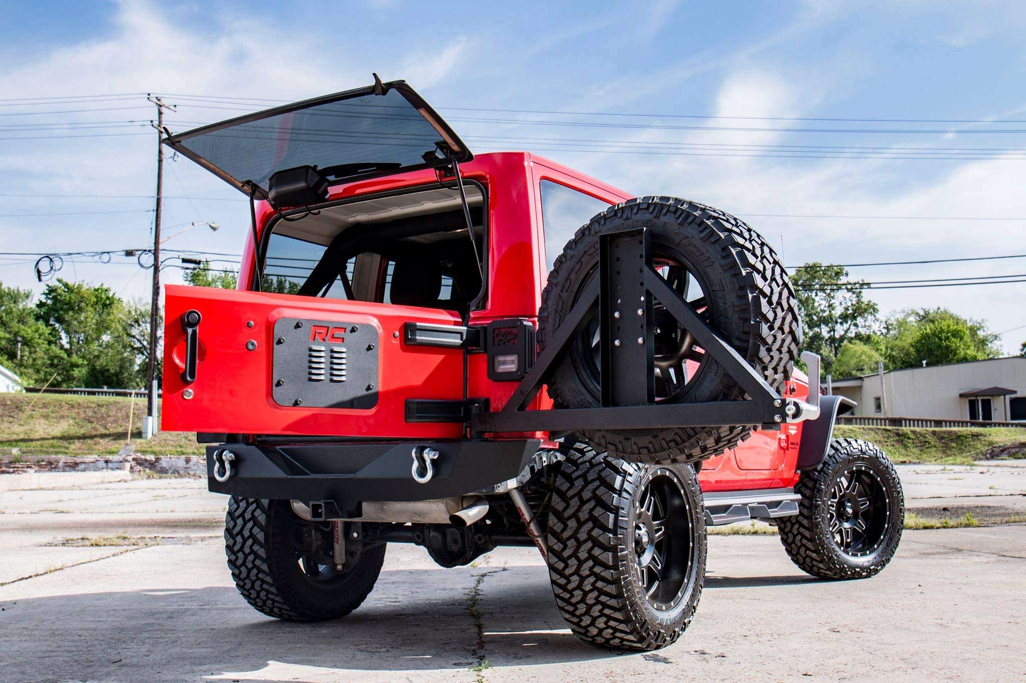 Rough Country Vent Cover Tailgate for 2007-2018 Jeep Wrangler JK - 10514