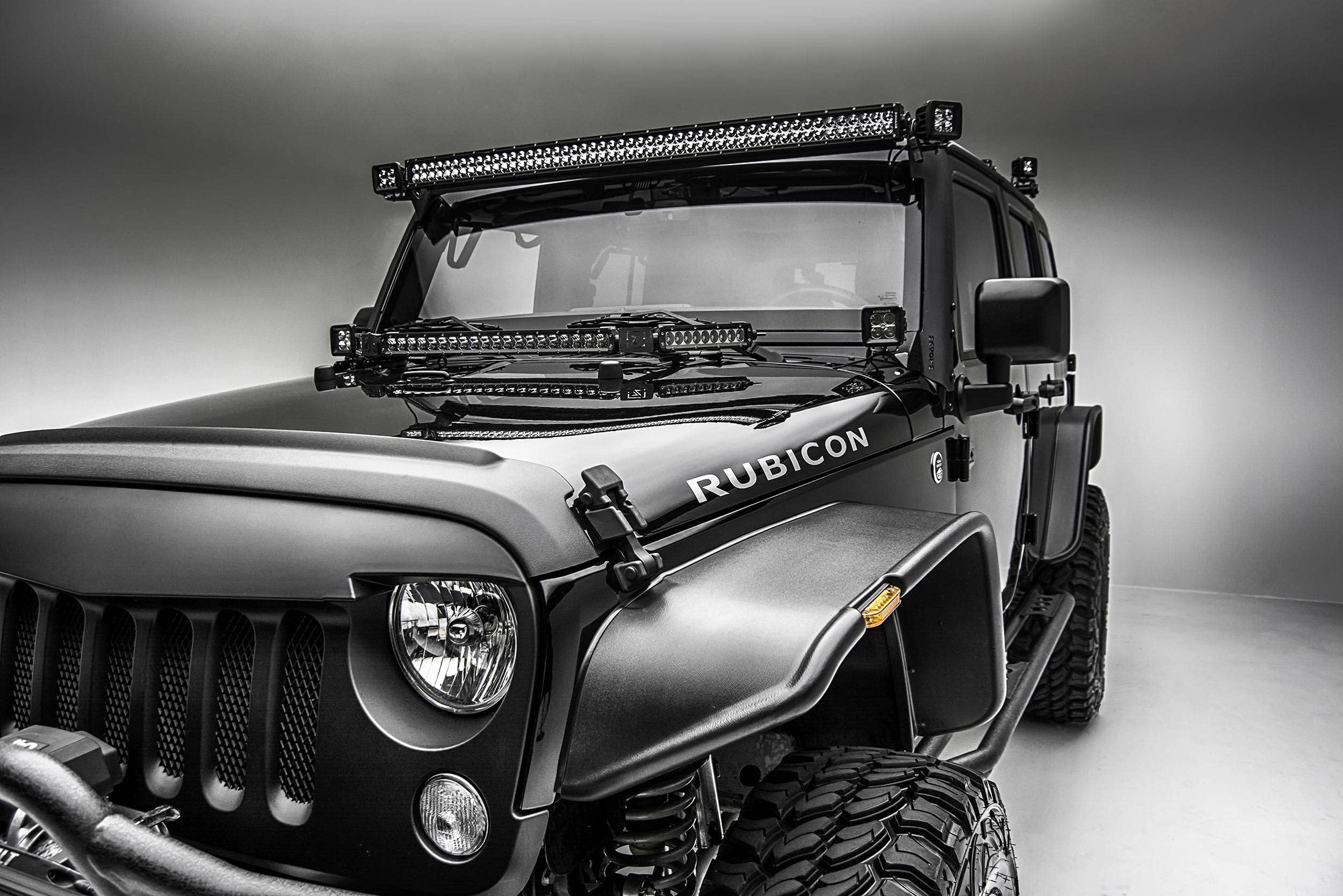 Jeep JK A Pillar LED Kit 2007-2018 with (2) 3 Inch LED Pod Lights - PN #Z374814-KIT