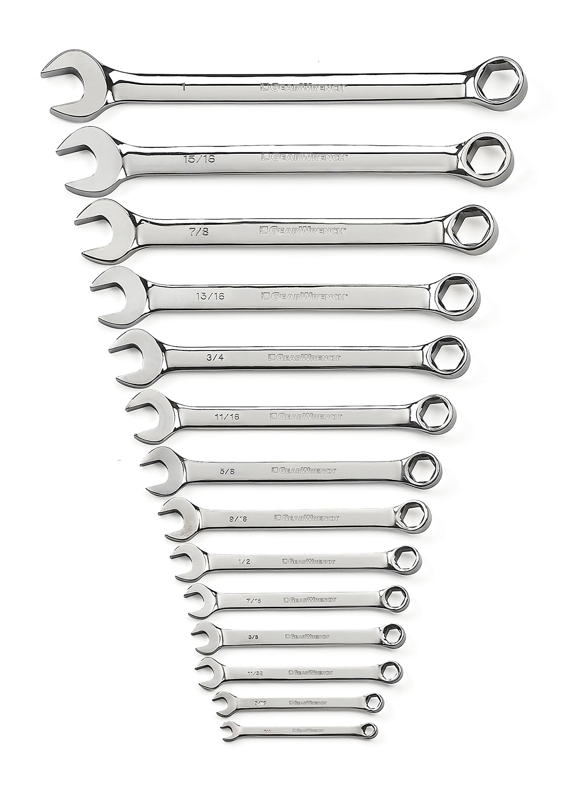 14 Pc. GEARWRENCH 6 Pt. Combination Wrench Set, SAE - 81924