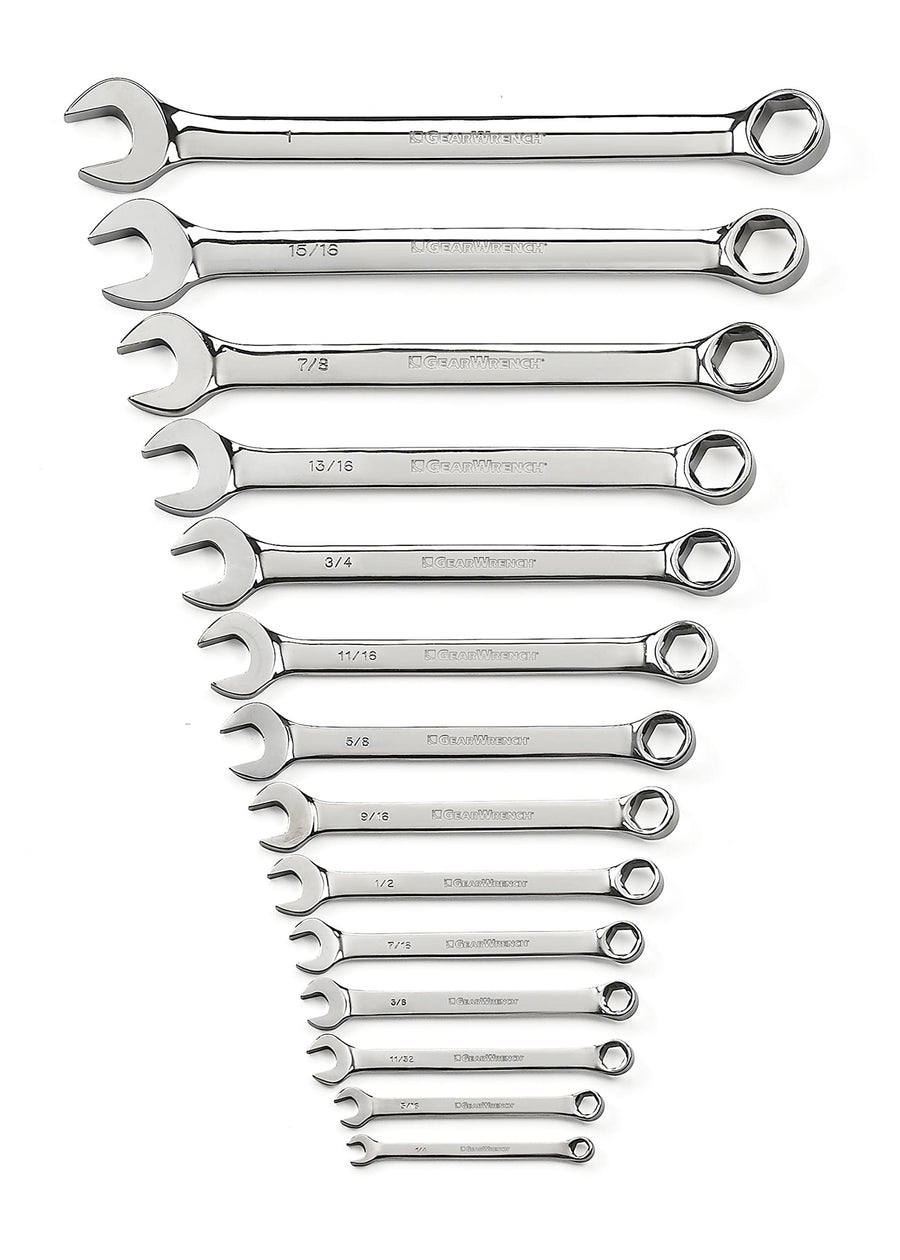 14 Pc. GEARWRENCH 6 Pt. Combination Wrench Set, SAE - 81924