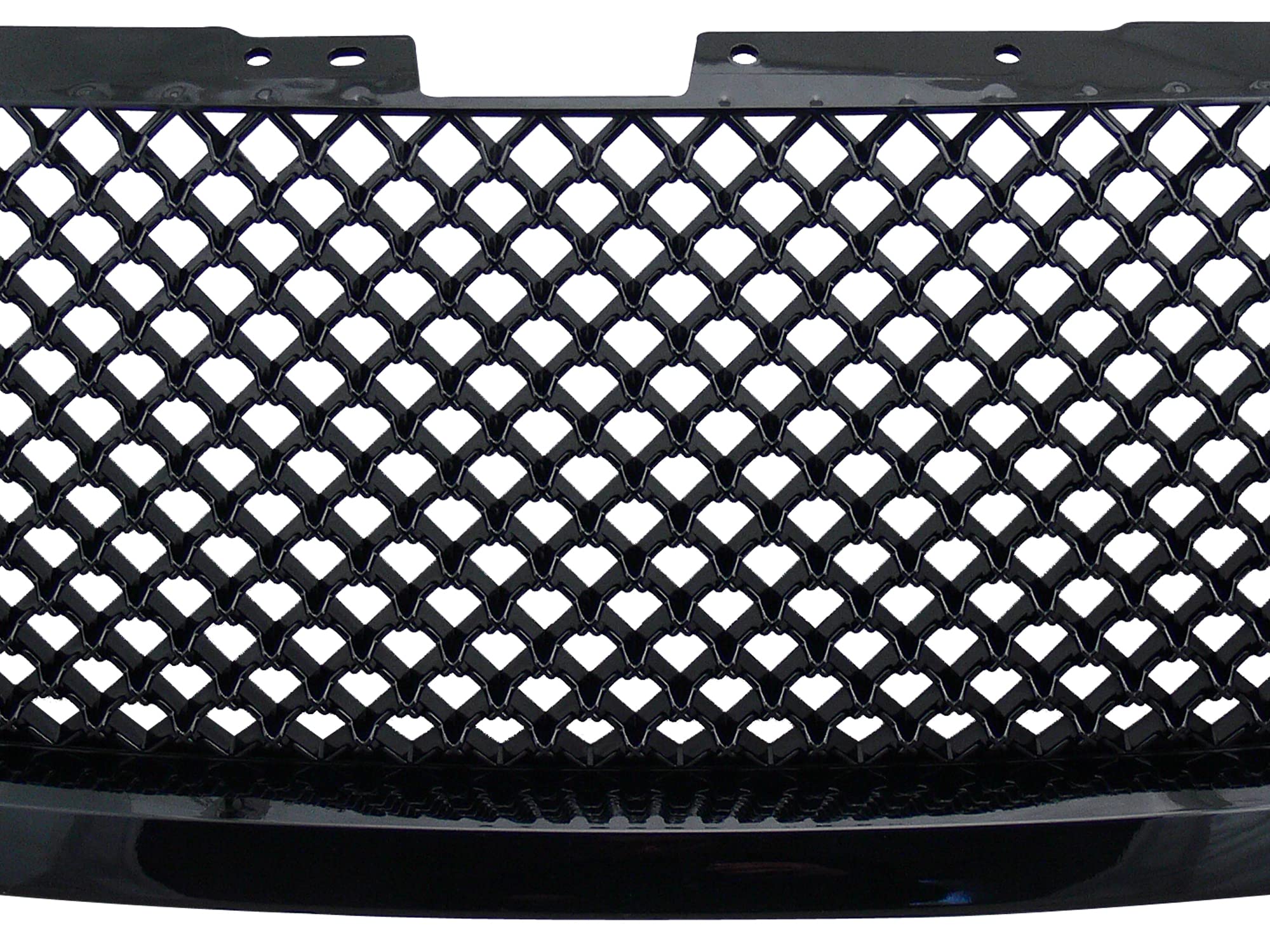 7148567 Armordillo USA Mesh Front Hood Grille - Gloss Black Fits 2007-2012 GMC Acadia