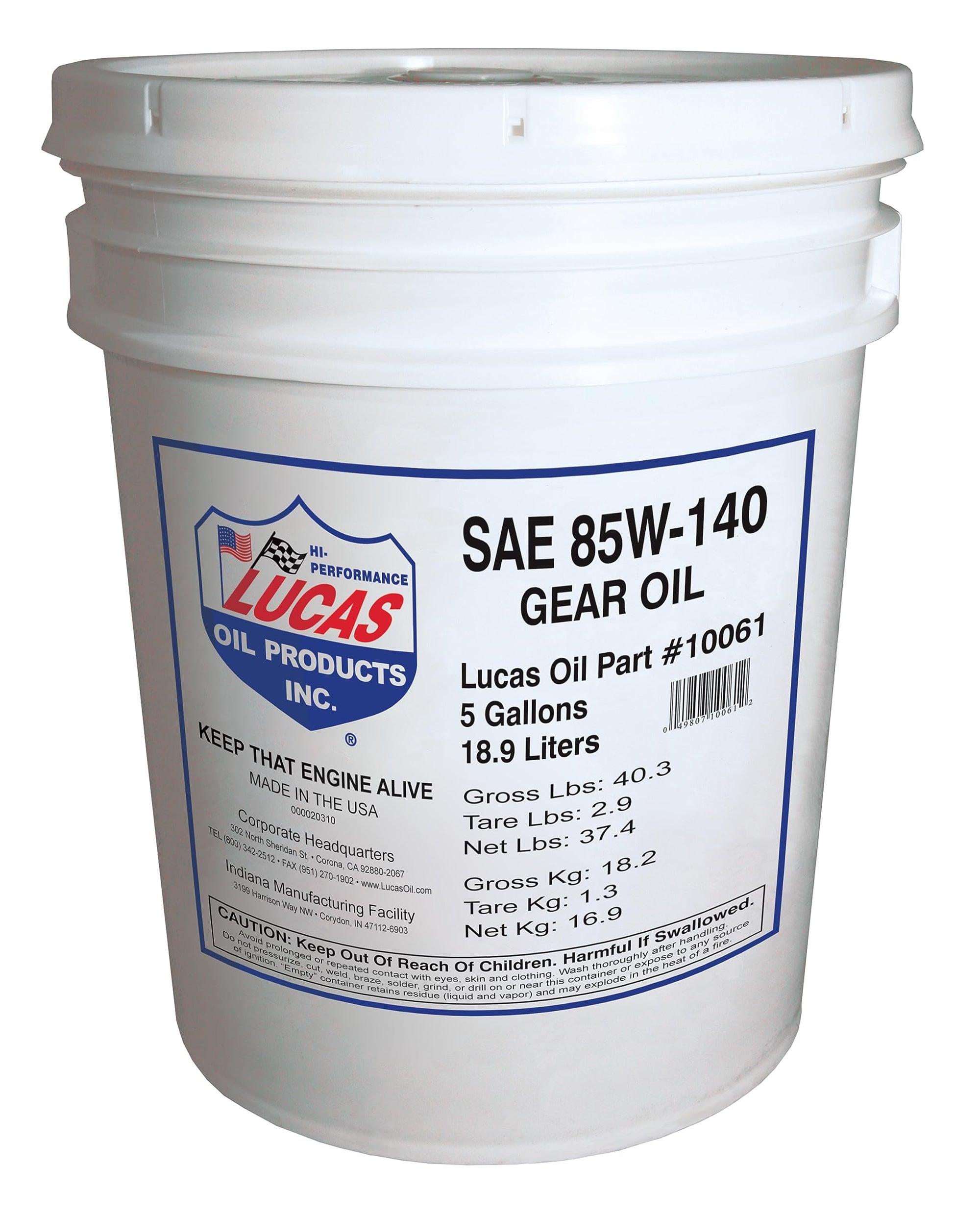 Heavy Duty Lucas Oil Gear 10061