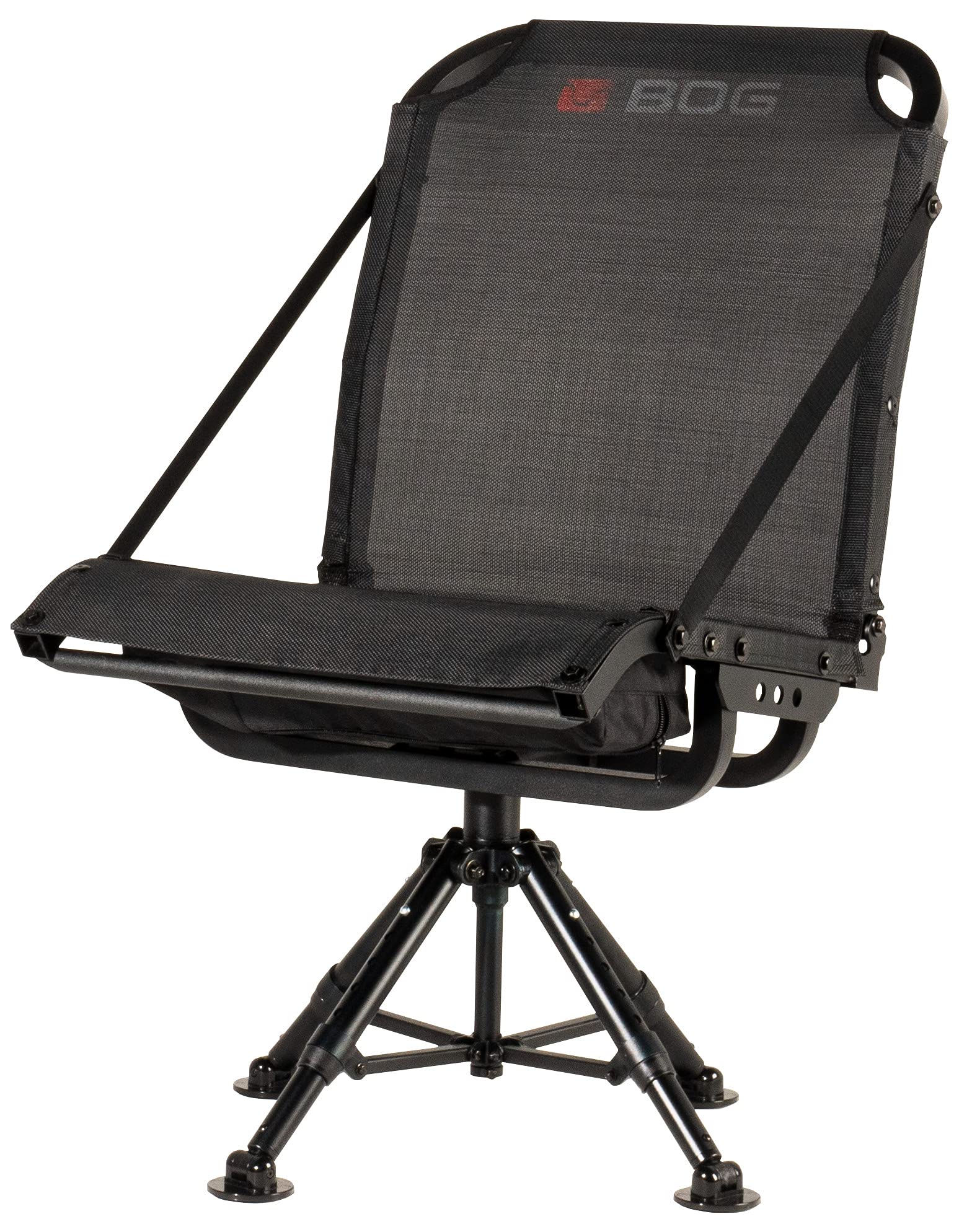360 Chair BOG Nucleus with Lightweight Aluminum Frame, Heavy Duty Textilene Fabric, Collapsible, 360 Degrees of Adjustable Pivoting Seat, and 4 Extendable Legs for Hunting, Shooting, and Outdoors