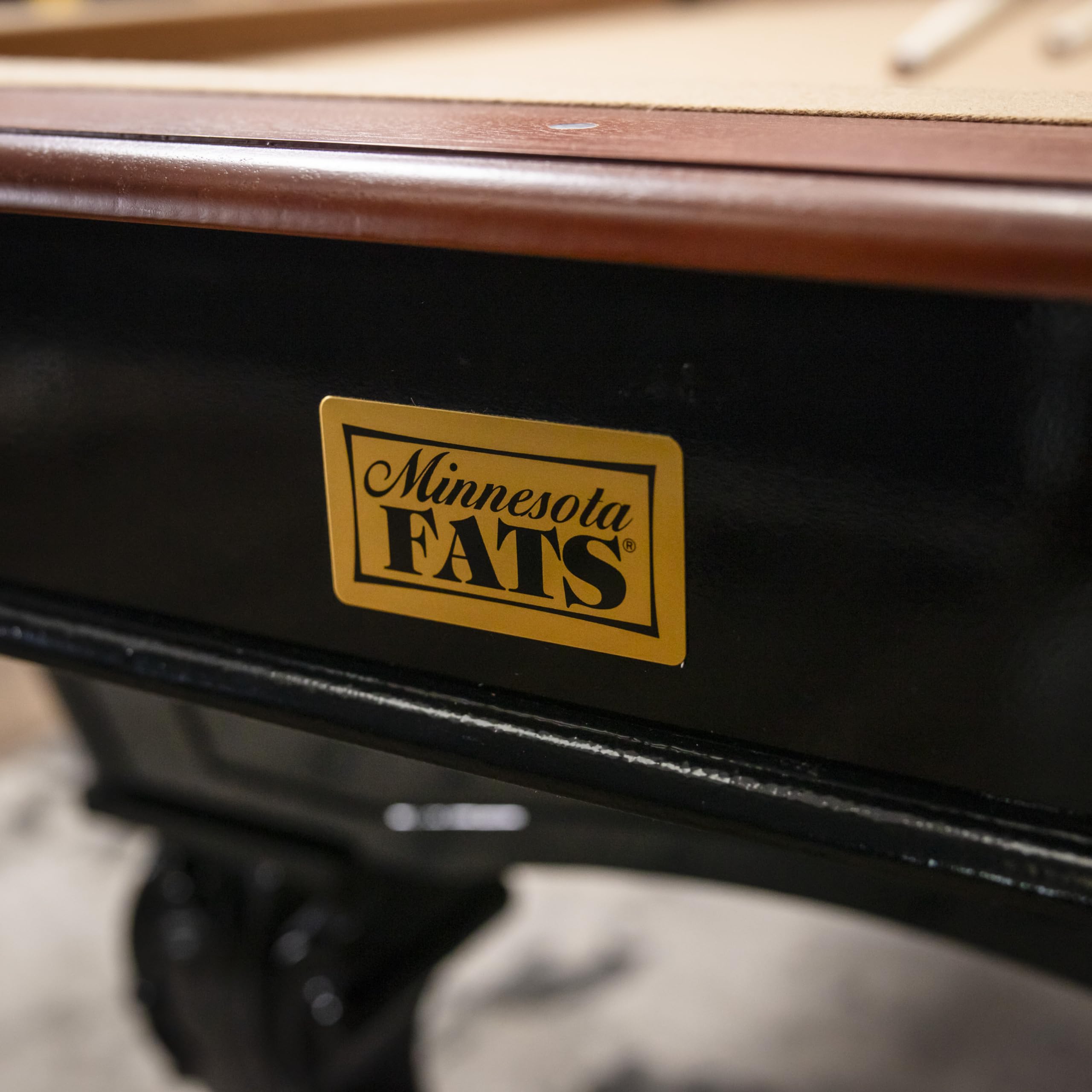 Covington Minnesota Fats 8' Billiard Table with Carved Solid-Wood Legs and Antiqued Wood Finish