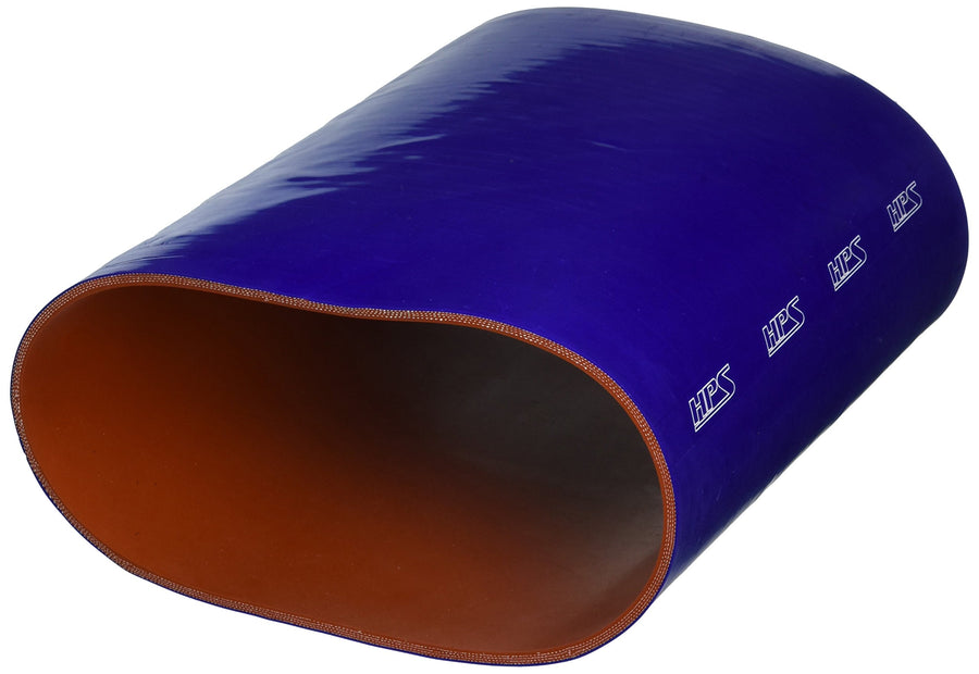 HPS Silicone HTST-800-BLUE High Temperature 6-ply Reinforced Tube Coupler Hose, 15 PSI Maximum Pressure, 12" Length, 8" ID, Blue