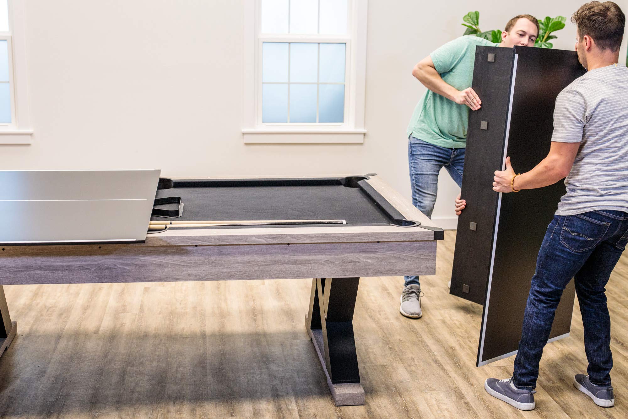 STIGA Table Tennis 4-Piece Conversion Top, Grey - Transform Your Pool Table into A Table Tennis Table