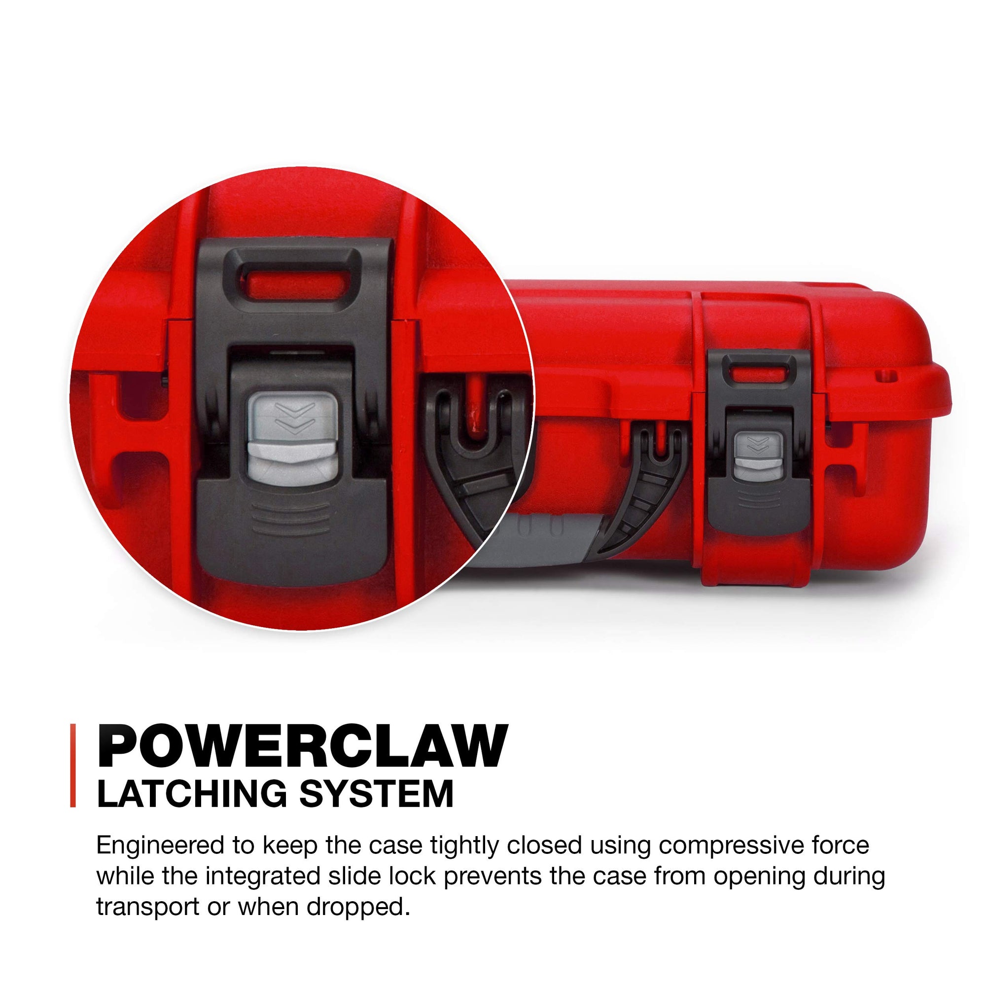 Waterproof Nanuk 910 Carry-on Hard Case with Foam Insert for DJI Mavic Mini 2 Fly More - Red