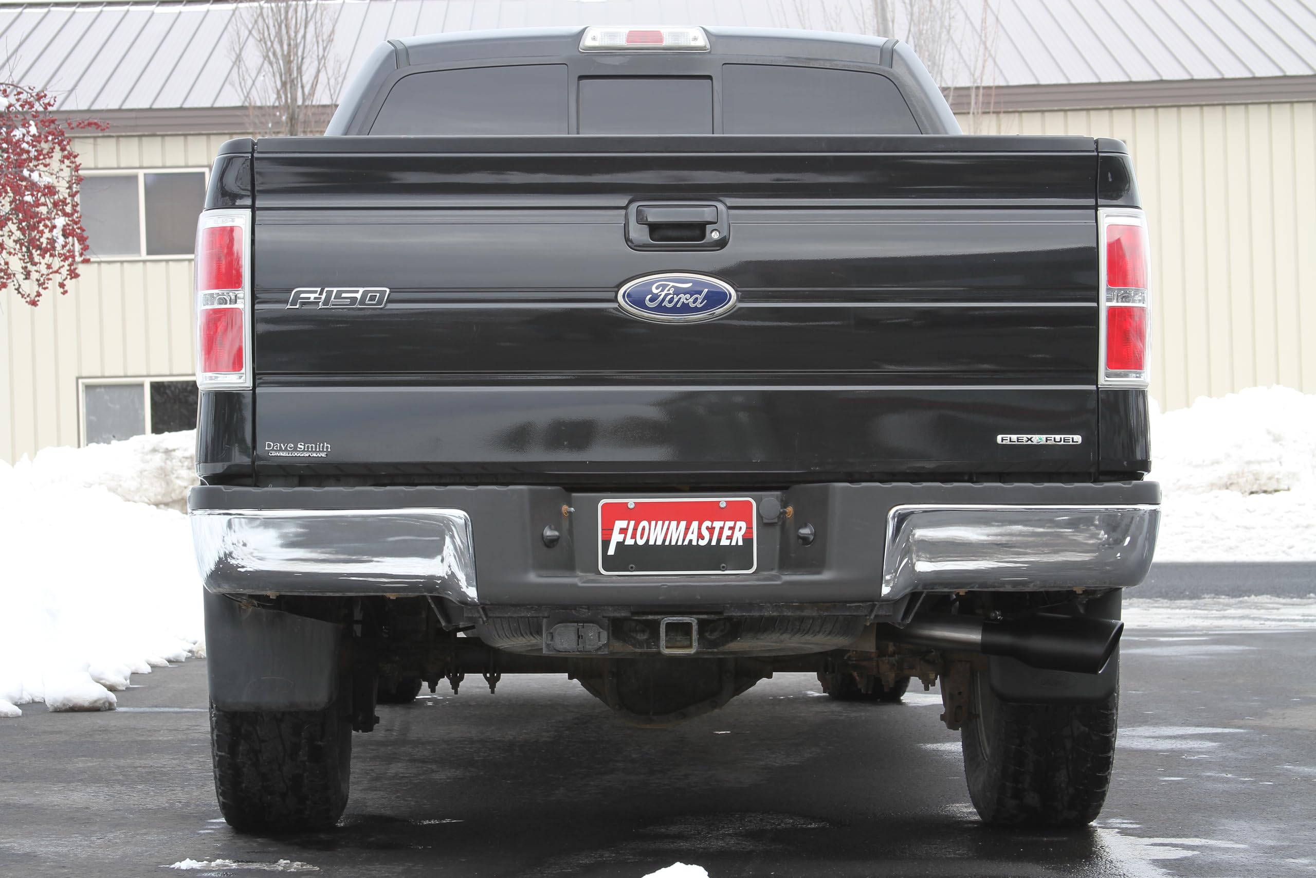 Flowmaster FlowFX 717864 Cat-Back Exhaust Kit 3 Inch 409 Stainless Steel 4.5 Inch Black Ceramic Coated 304 Stainless Steel Tip Compatible with 2009-2014 Ford F-150 3.5L Ecoboost 4.6L 5.0L 5.4L