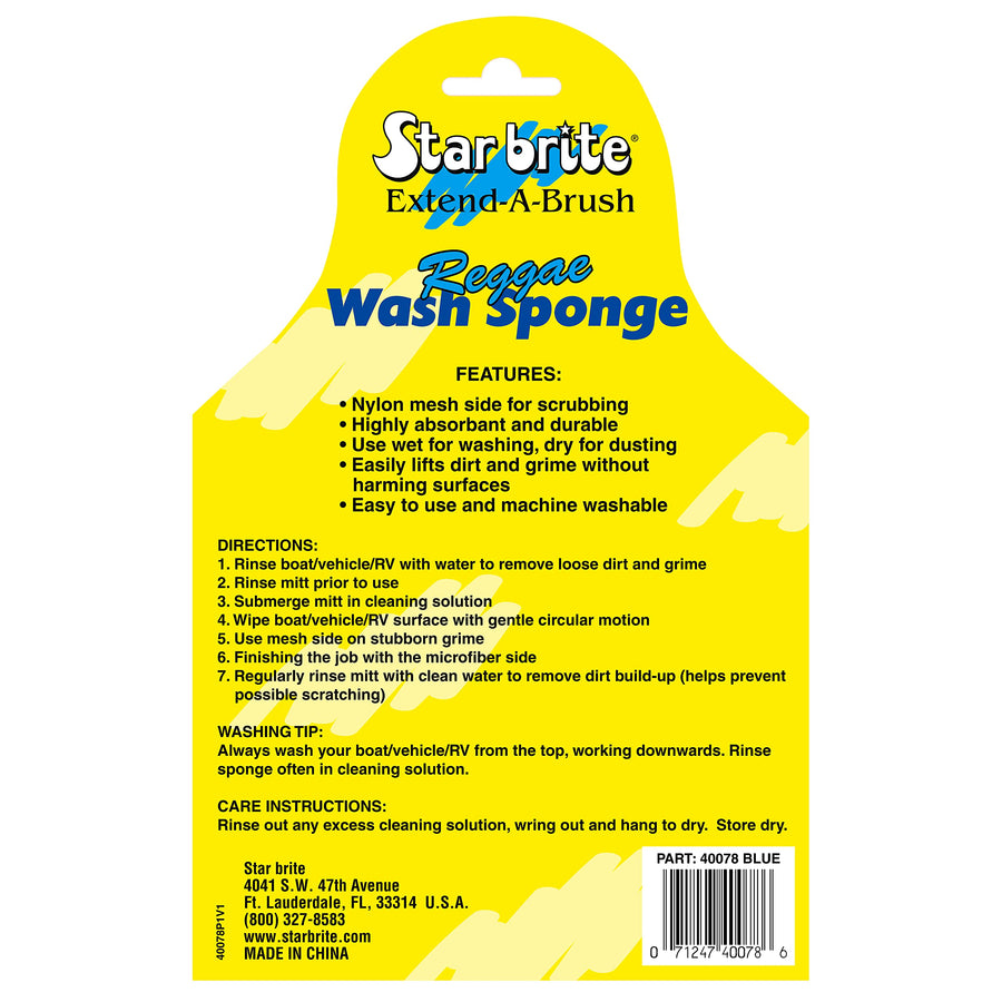 Sponge-Micro Fiber STAR BRITE Reggae (Blue) (040078)