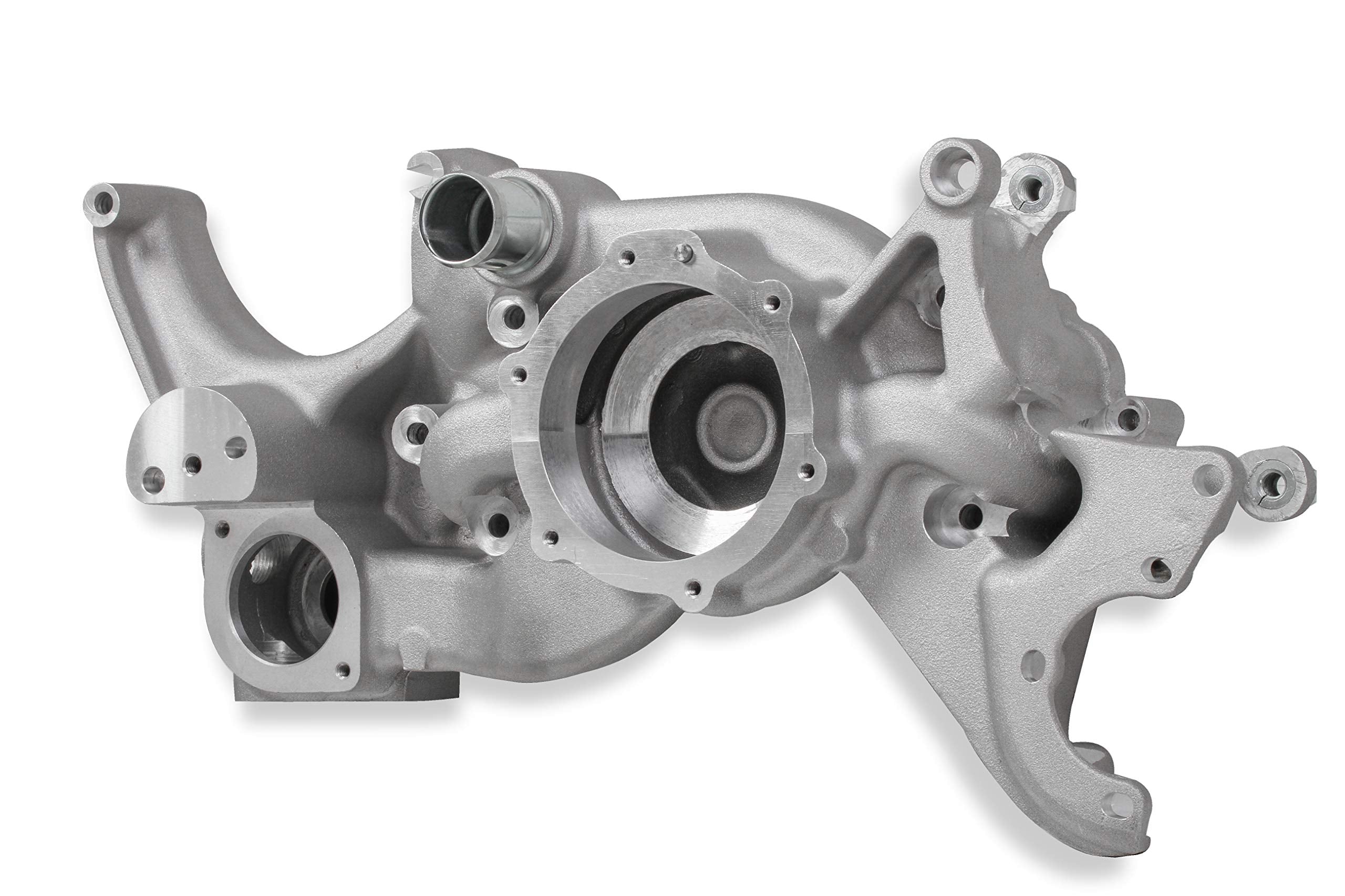 Holley Complete LS Swap Front Accessory Serpentine Drive System | Mid-Mount with Water Pump, Alternator, A/C & Power Steering | Gen III/IV 4.8/5.3/LS1/LS2/LS3/LS6 Natural Finish 20-185