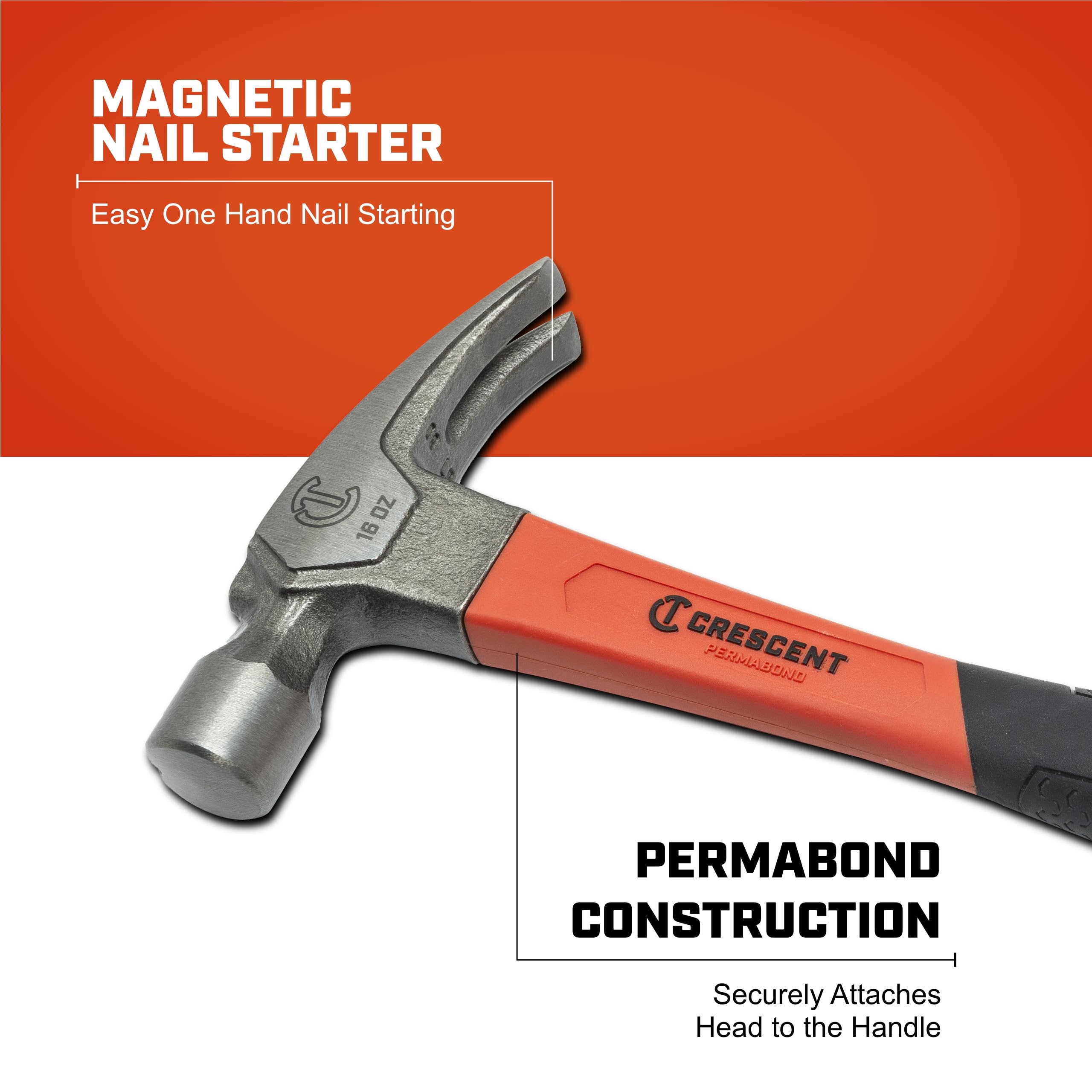 Crescent - Fiberglass, Hammer, Reg, Rip, 16Oz, Crescent (11419C-06)