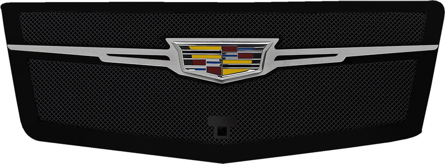 2015-2020 Escalade T-Rex Grilles Upper Class Series Main Grille, Black with Brushed Center Trim Piece, 1 Pc, Replacement, Fits Vehicles with Camera - PN #51189