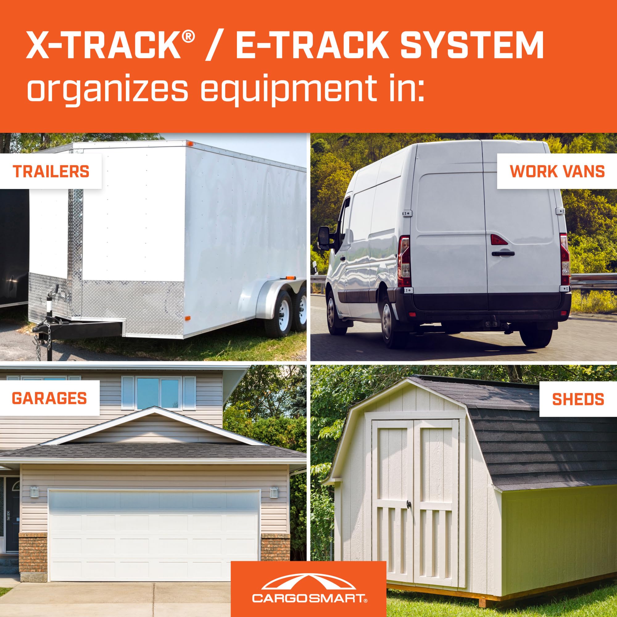 Vertical Rail E-Track, 60" - 1 Pk