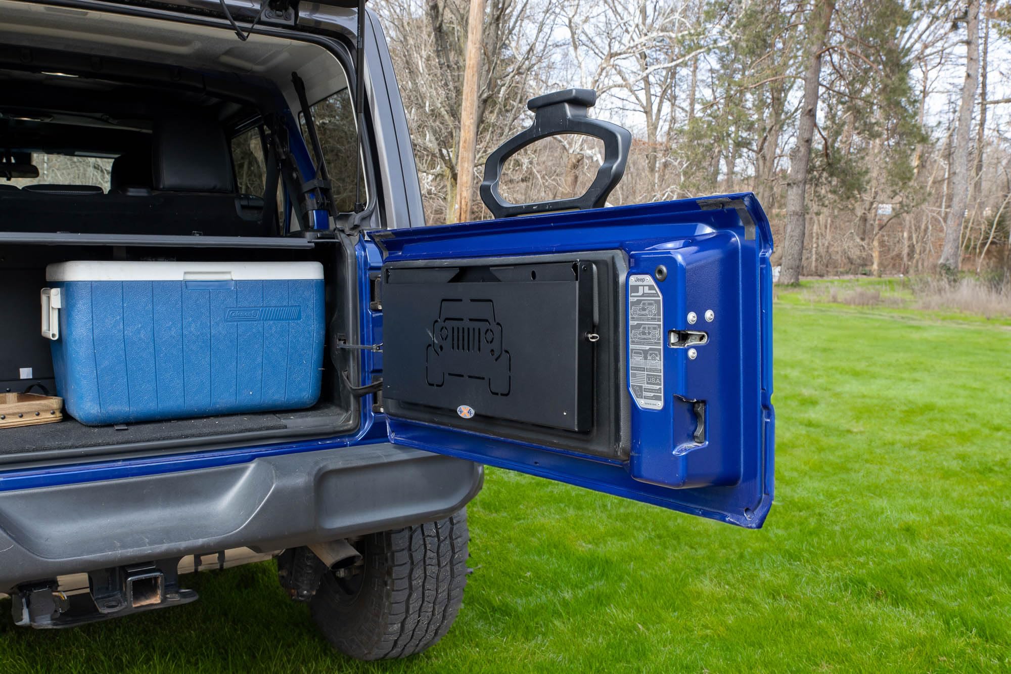 EZ4X4 Lightweight Aluminum Single Level Tailgate Table Foldable Cargo Shelf Storage Rack fits All Wranglers TJ/JK/JKU/JL/JLU Patent Pending