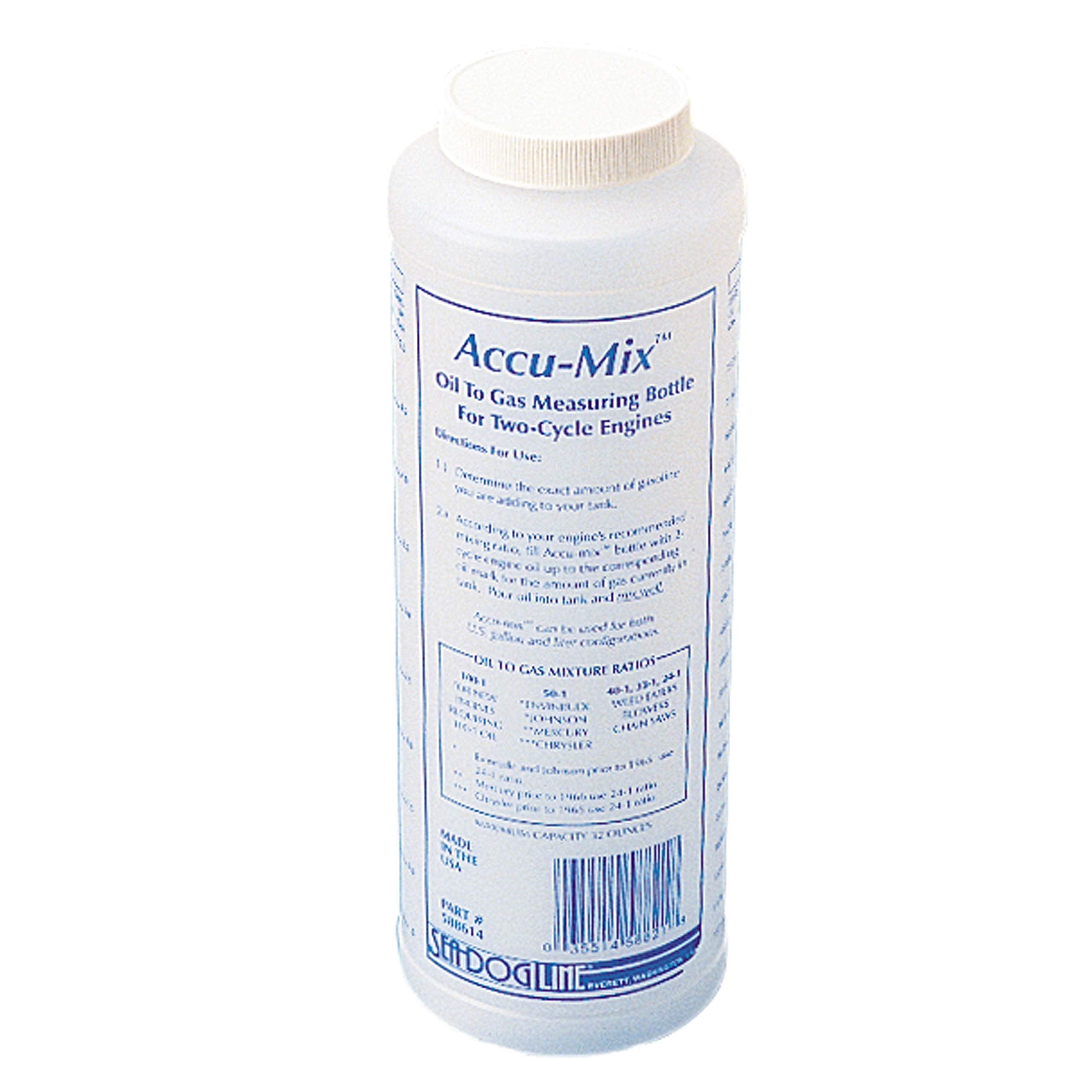 Accu-Mix Sea Dog 588614 Oil to Gas Measuring Bottle, Quart