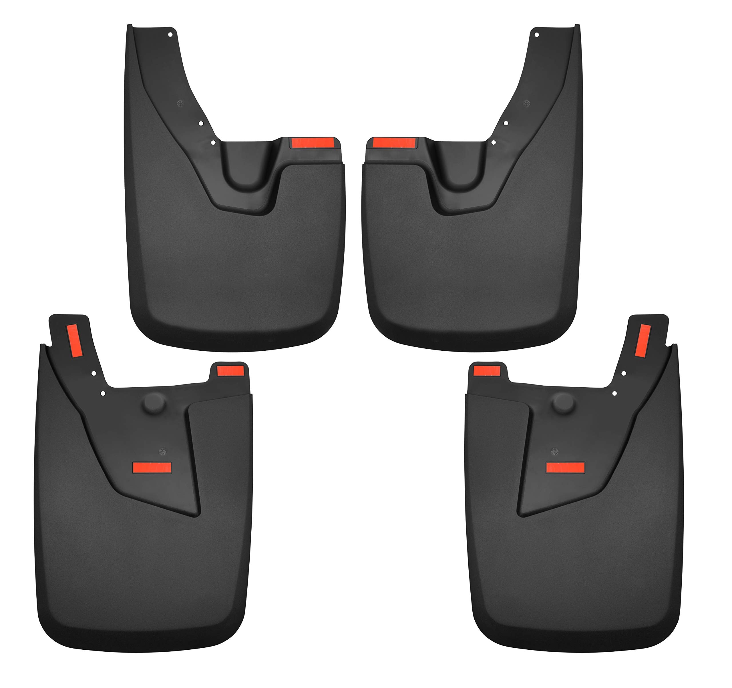 Husky Liners — Mud Guards Front & Rear | Fits 2019-2024 Dodge Ram 2500/3500 w/OEM Fender Flares (Excludes Power Wagon/Excludes Dually) Front & Rear Set - Black, 4 Pc. | 58056