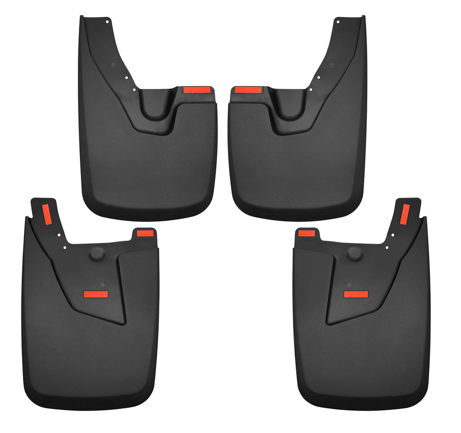 Husky Liners — Mud Guards Front & Rear | Fits 2019-2024 Dodge Ram 2500/3500 w/OEM Fender Flares (Excludes Power Wagon/Excludes Dually) Front & Rear Set - Black, 4 Pc. | 58056
