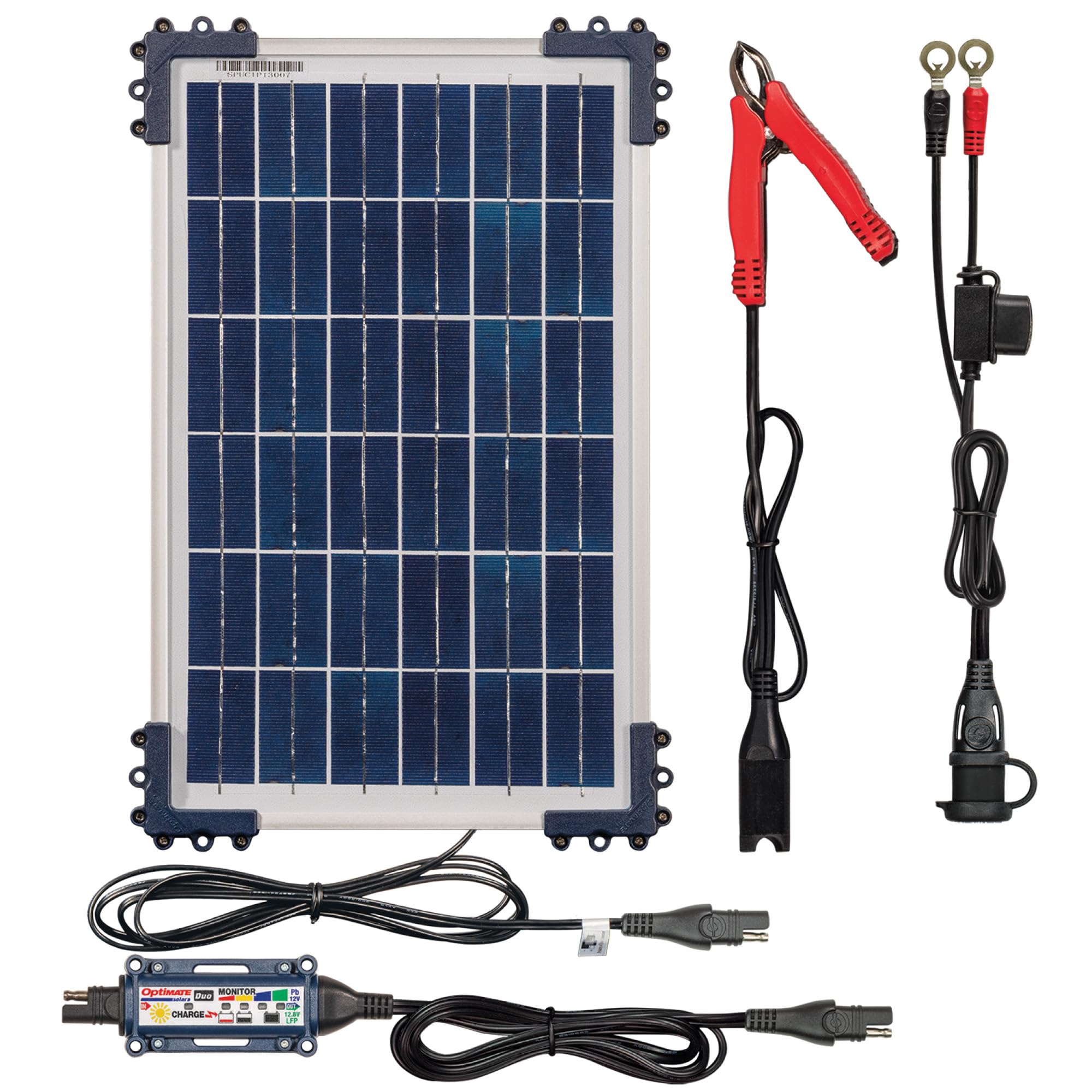Solar Optimate Duo 10W, TM522-D1, 6-Step 12V / 12.8V 0.83A Weatherproof Charger & Battery Saving maintainer