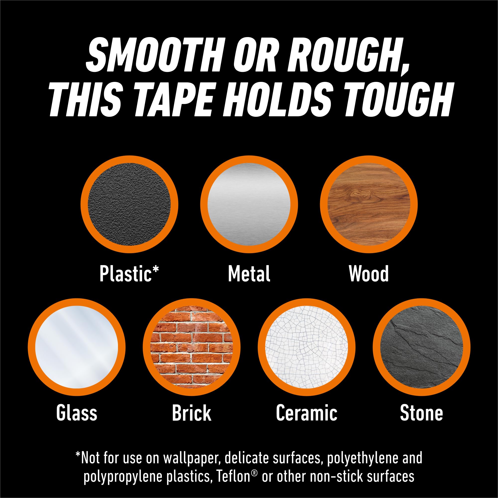 Gorilla Double Sided Tough & Clear Mounting Tape, Clear Tape, 1" x 150" (Pack of 1) - Weatherproof for Indoor or Outdoor