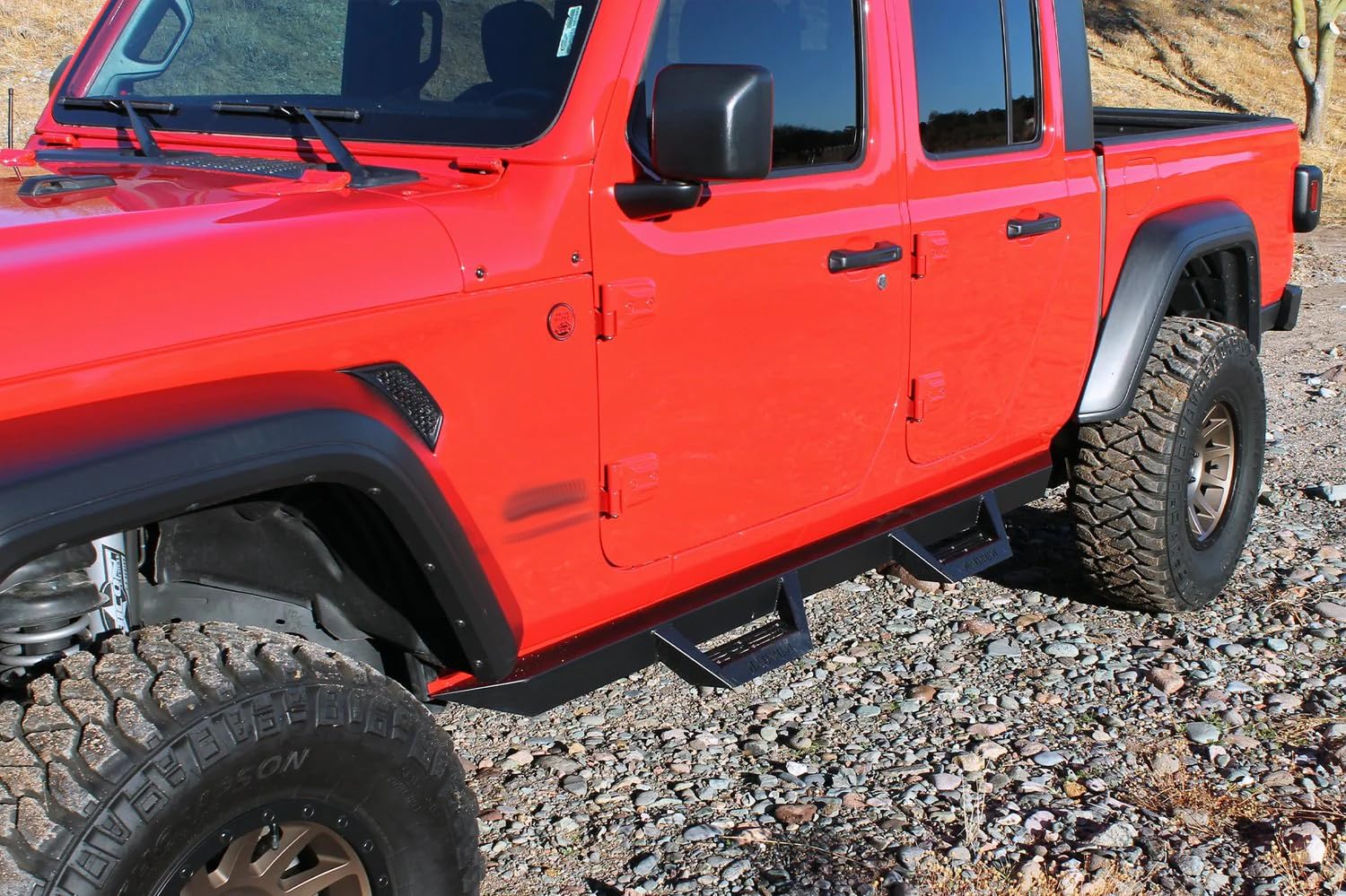 RT RTS10FD Magnum Drop Side Steps Running Boards Black Compatible with 2019-2025 Ranger Crew Cab