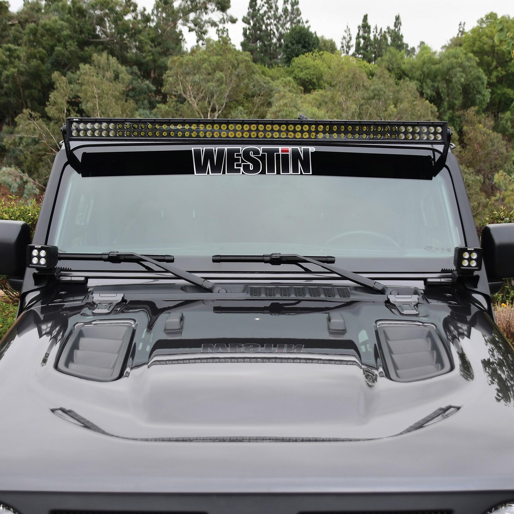 Pillar LED Light Mount Bracket Westin fits 2018-2025 Wrangler JL 2020-2025 Gladiator (Exc Mohave & Rubicon 392) (Exc 4xe)