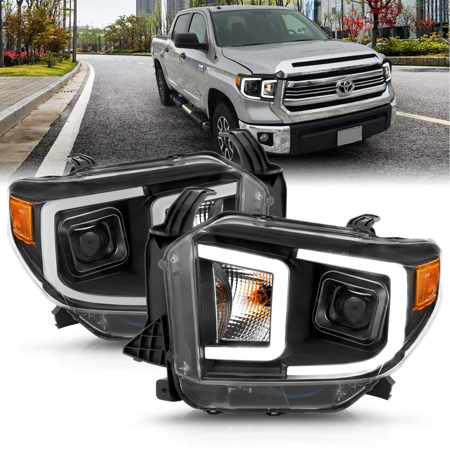 111414 ANZO USA Projector Headlights fits Toyota Tundra, Clear