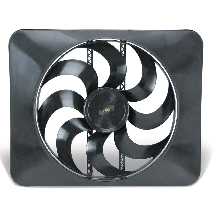 Black Magic X-Treme Flex-A-Lite Black Reversible Electric Fan, Pusher-Puller Fan (188), Car Accessories, 15 Inches
