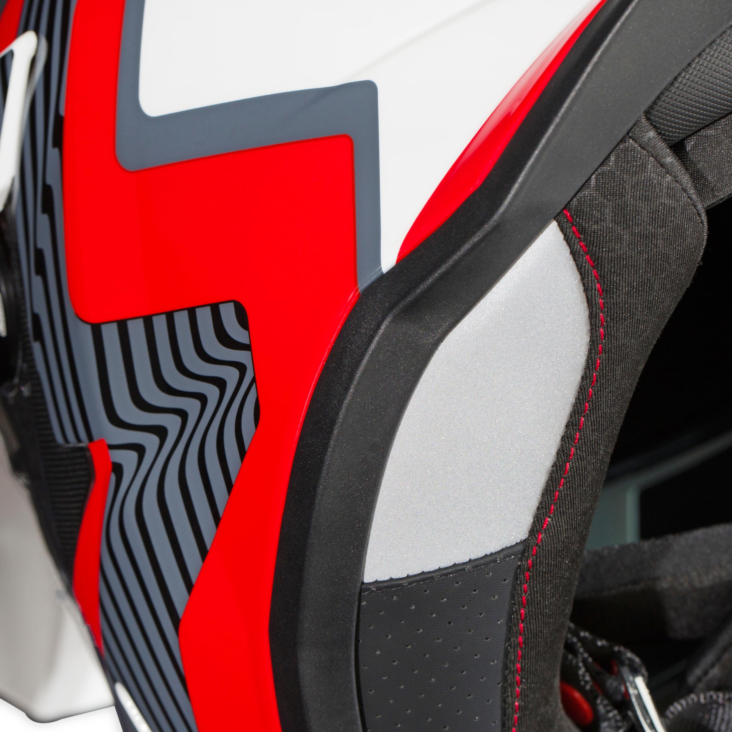 Mojave Red Simpson Xcursion Bandit Motorcycle Helmet - XS | Off Road Dirt Bike UTV Motocross ATV | Full Face | Removable Peak | Clear Pinlock Anti-Fog Visor Shield | DOT ECE Certified (XBMWRGXS)