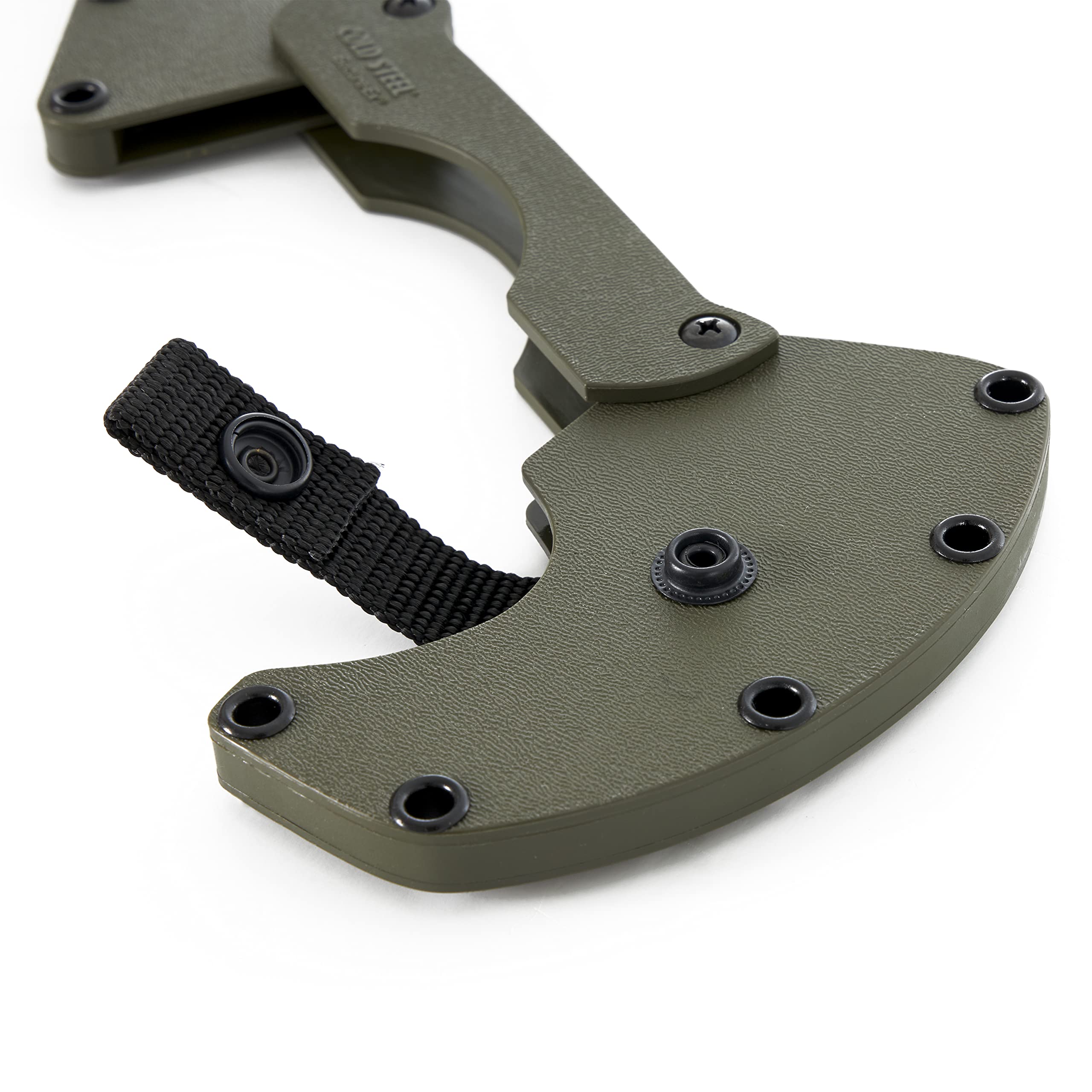 Drop Forged Cold Steel Tomahawk Survival Hatchet - Great for Camping, Survival, Outdoors and Chopping Wood, Trench Hawk - OD Green